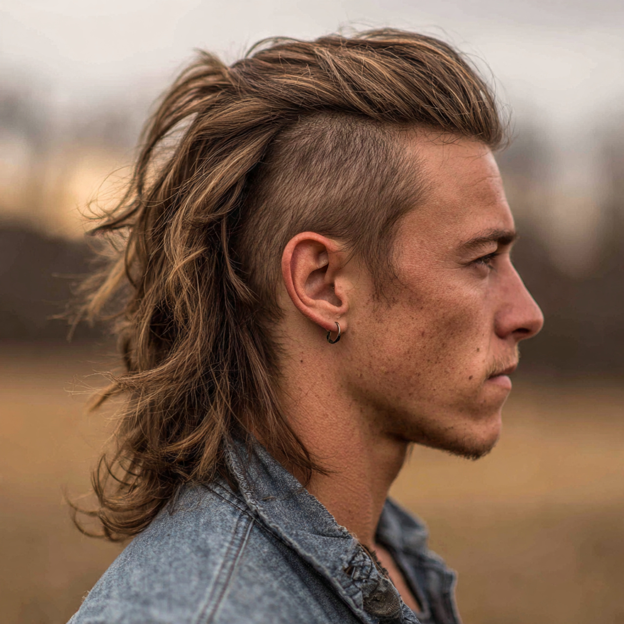 Mullet Hairstyle Mens: 14 Modern Styles and Styling Tips 7 an attractive men having low fade mullet