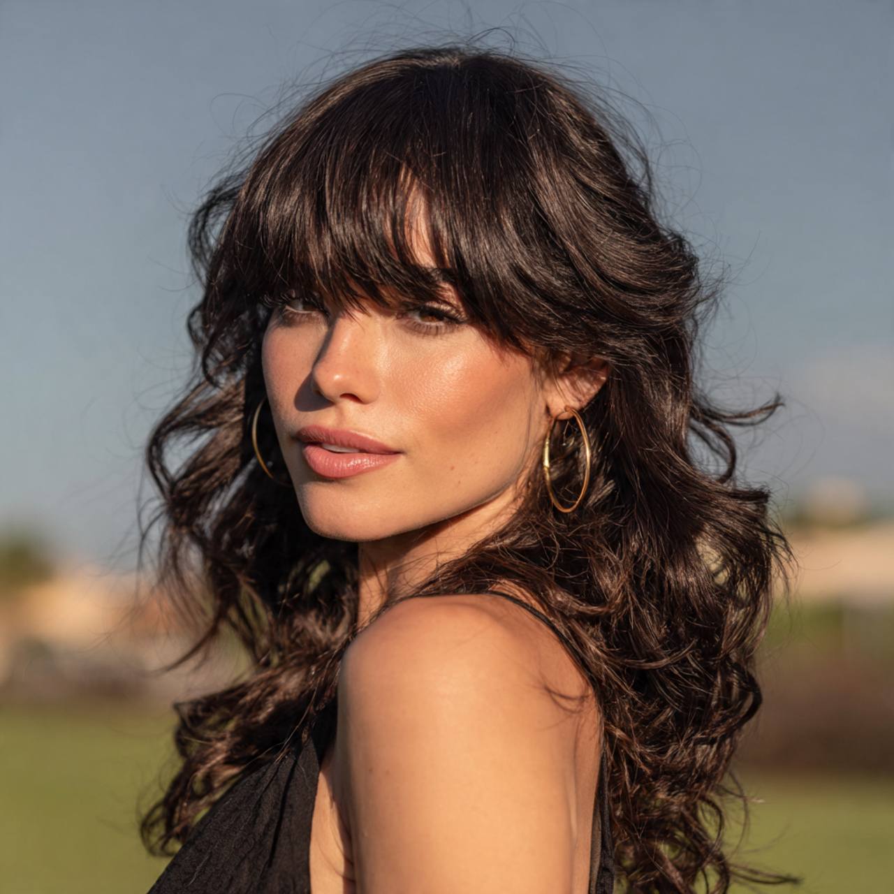 an attractive women having mullet with soft