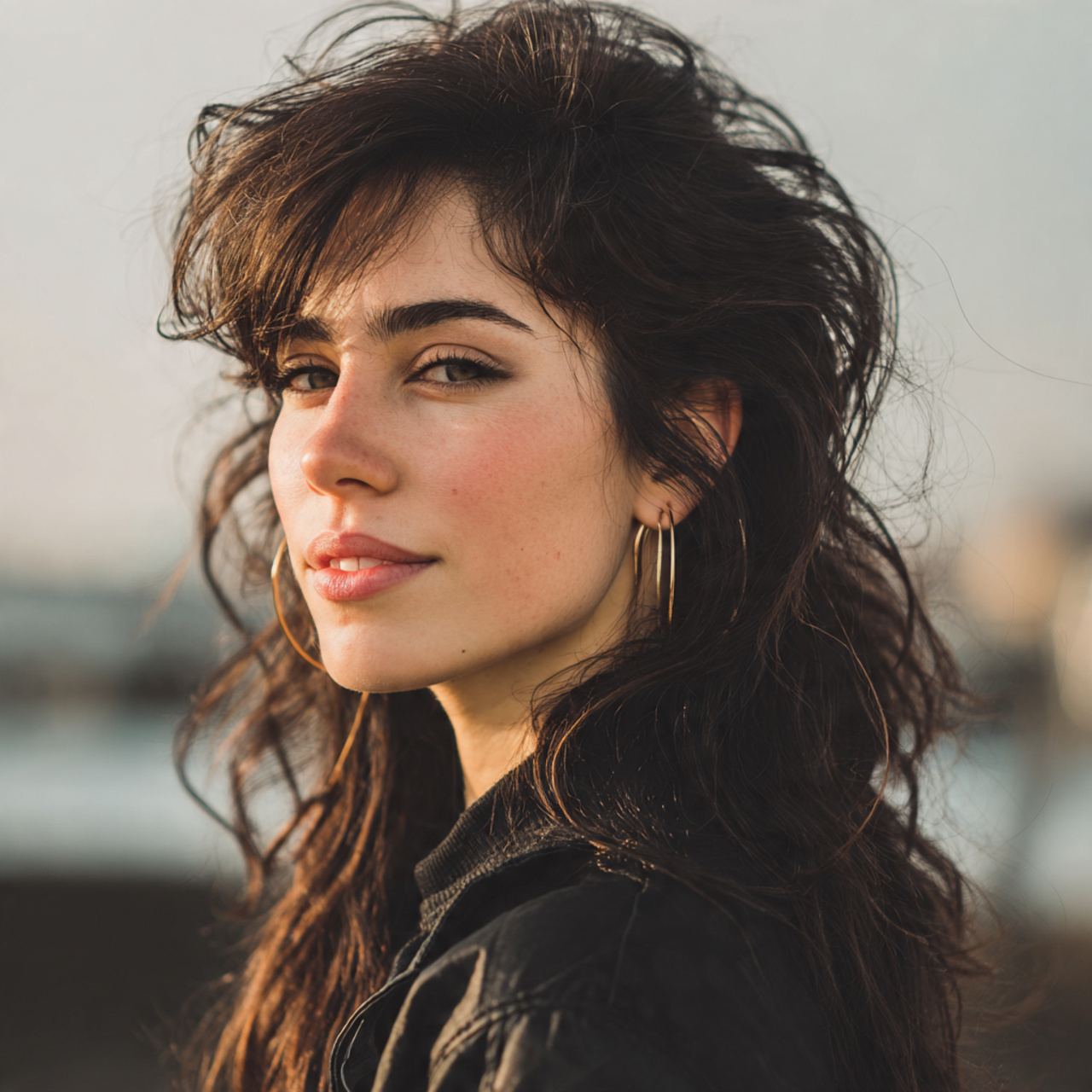 an attractive women having starter friendly mullet