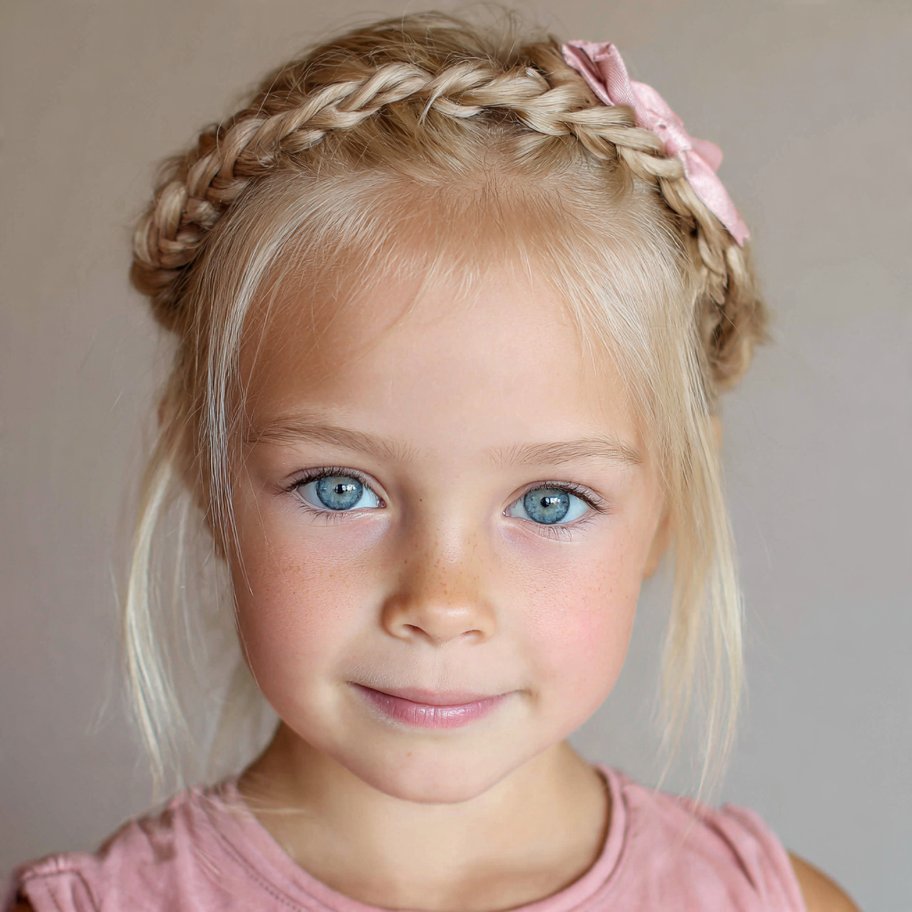 a cute girl having cute easy simple headband style