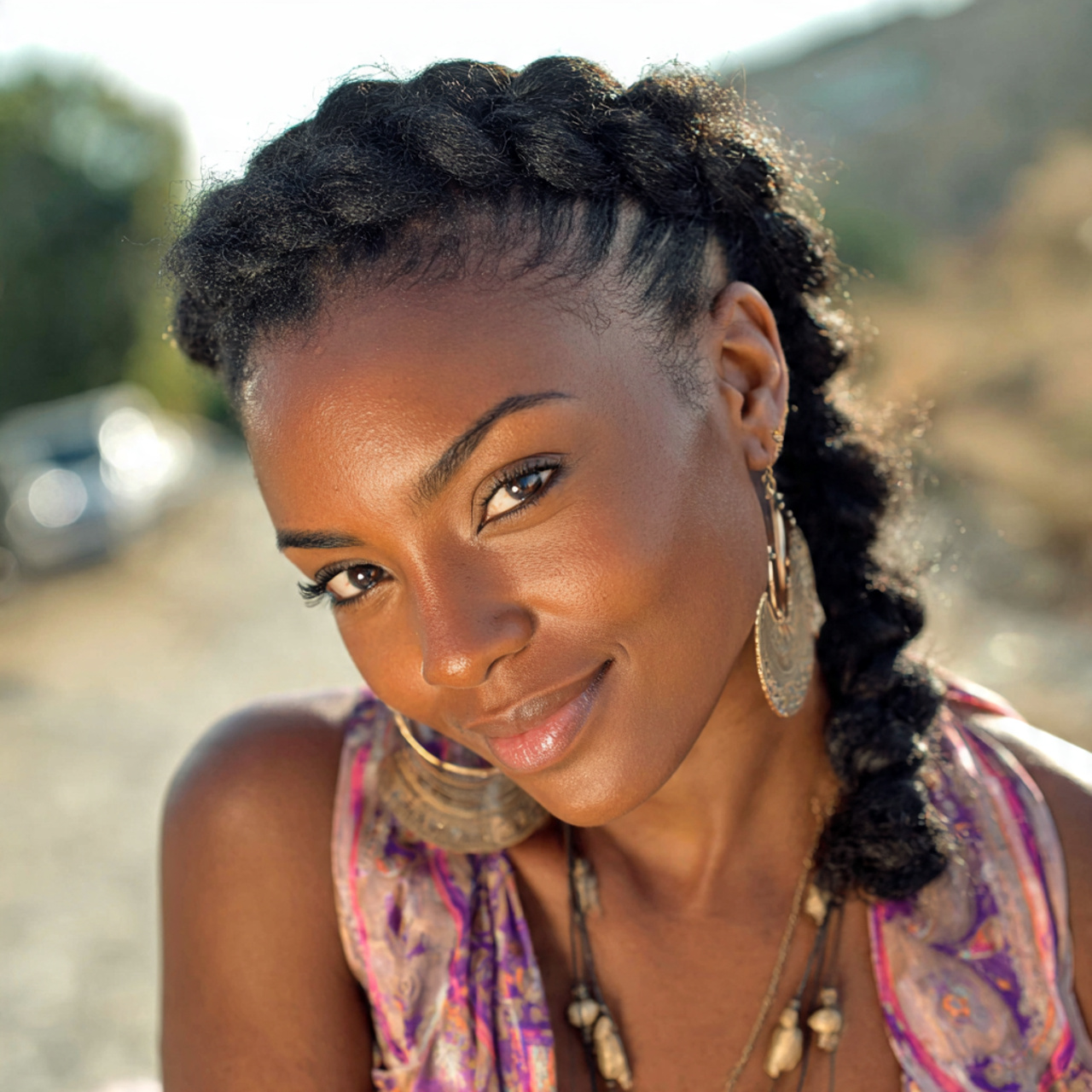 Easy Hairstyles Black Women: Simple Styles for Everyday Beauty 10 an attractive black woman having easy simple side