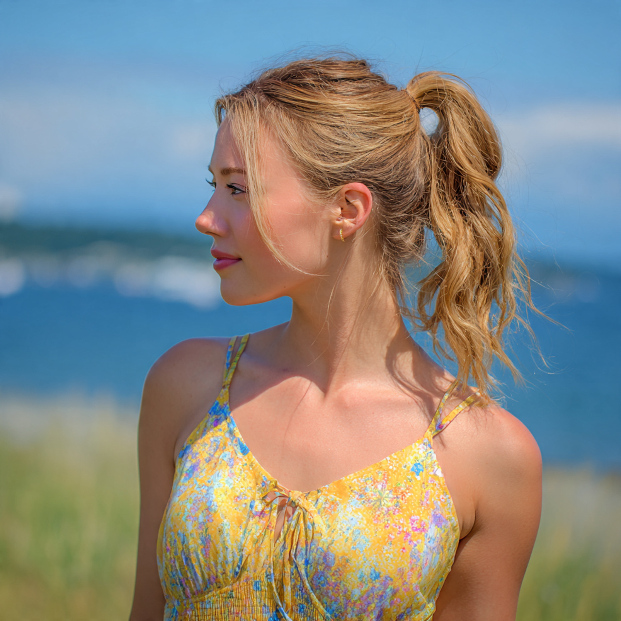 an attractive girl having easy loose everyday pony