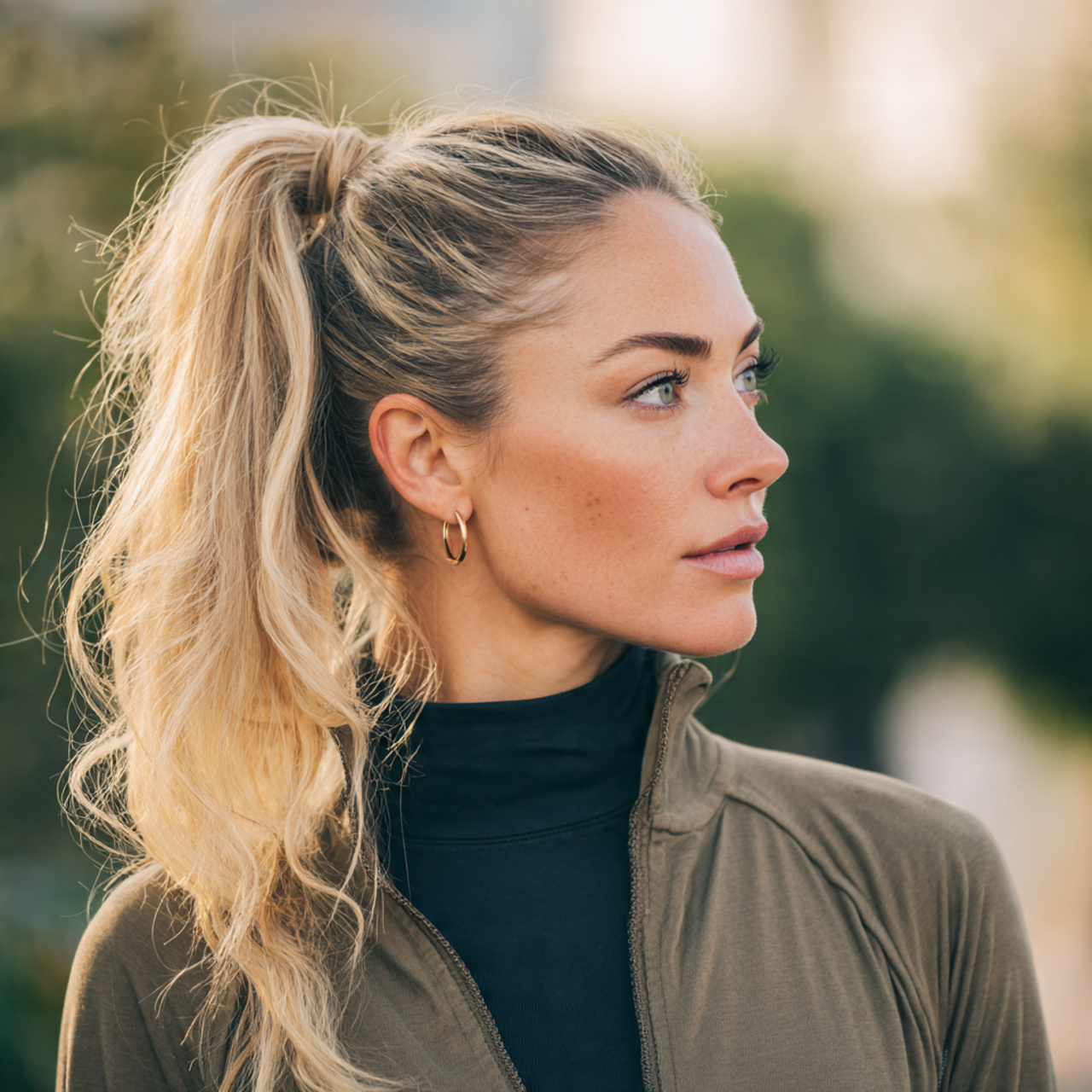 Hairstyles To Keep Hair Out Of Your Face: Easy Hairstyles for Everyday Comfort 2 an attractive woman having classic high ponytail h