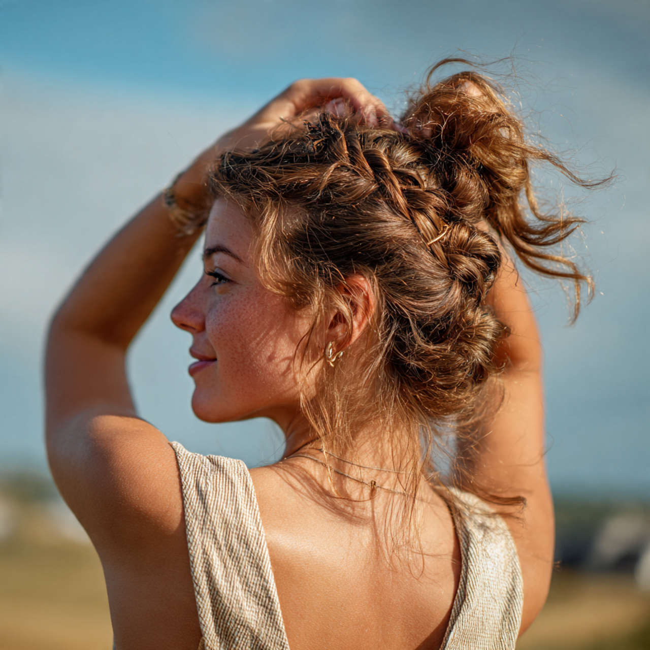 an attractive woman having cute and easy simple cl