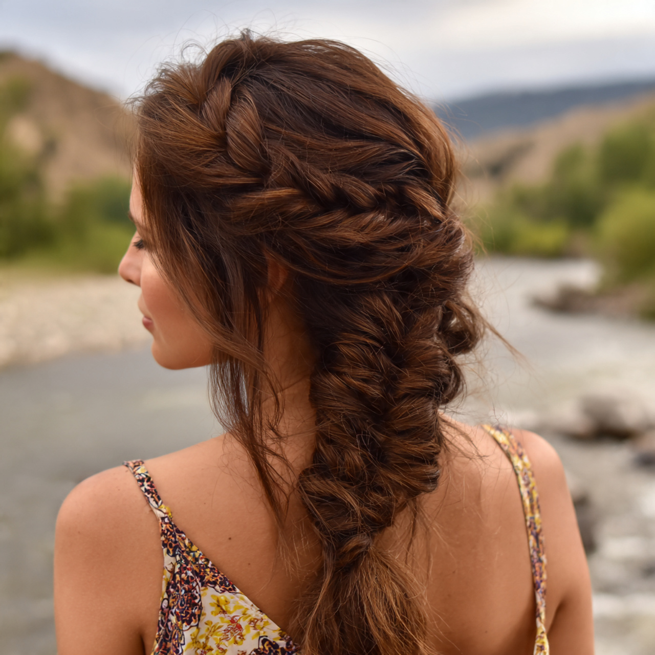 an attractive woman having cute easy loose fishtai