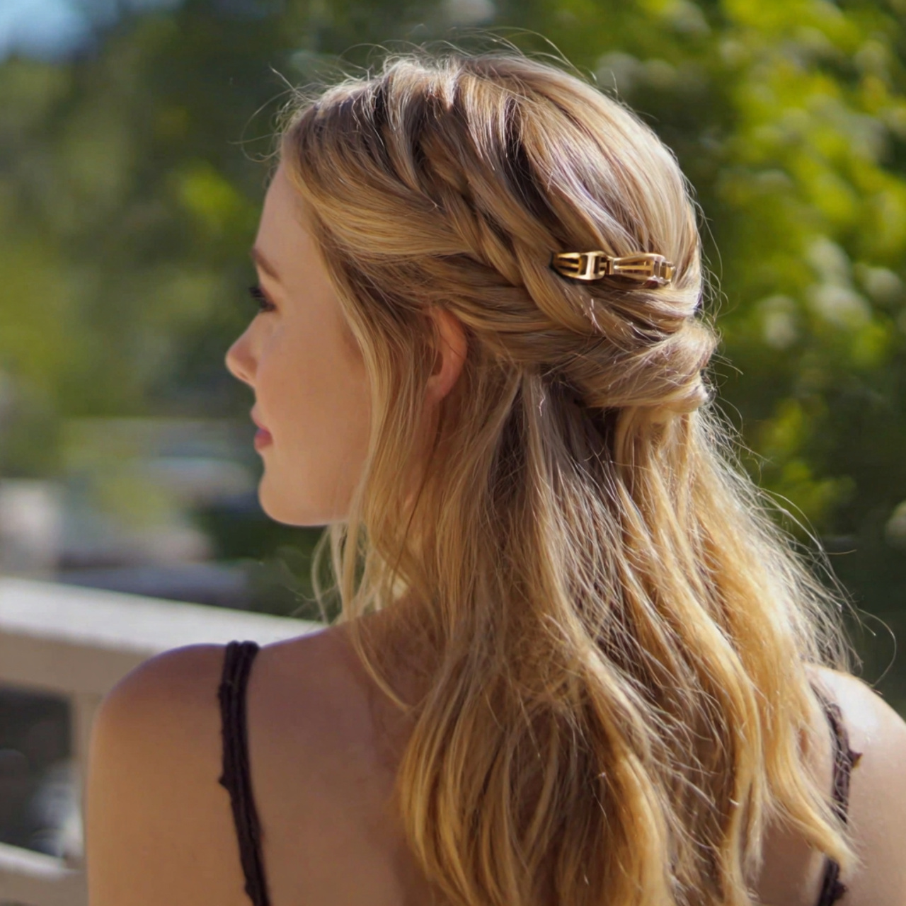 an attractive woman having cute easy simple low cl