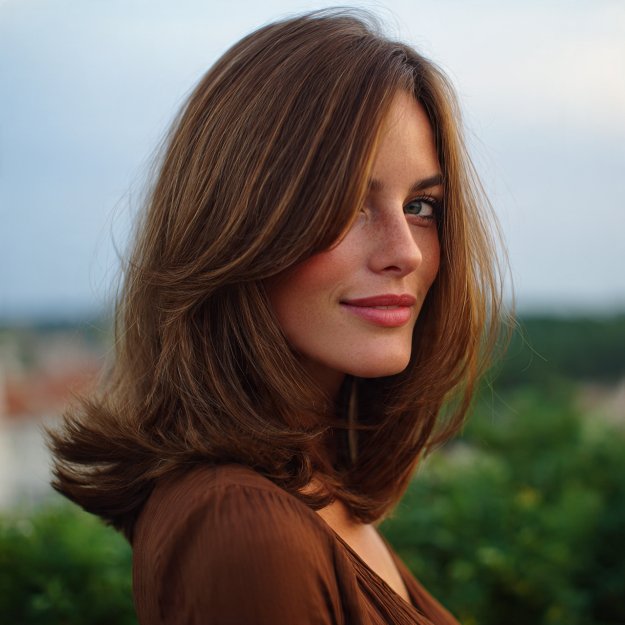 an attractive woman having cute easy soft layered