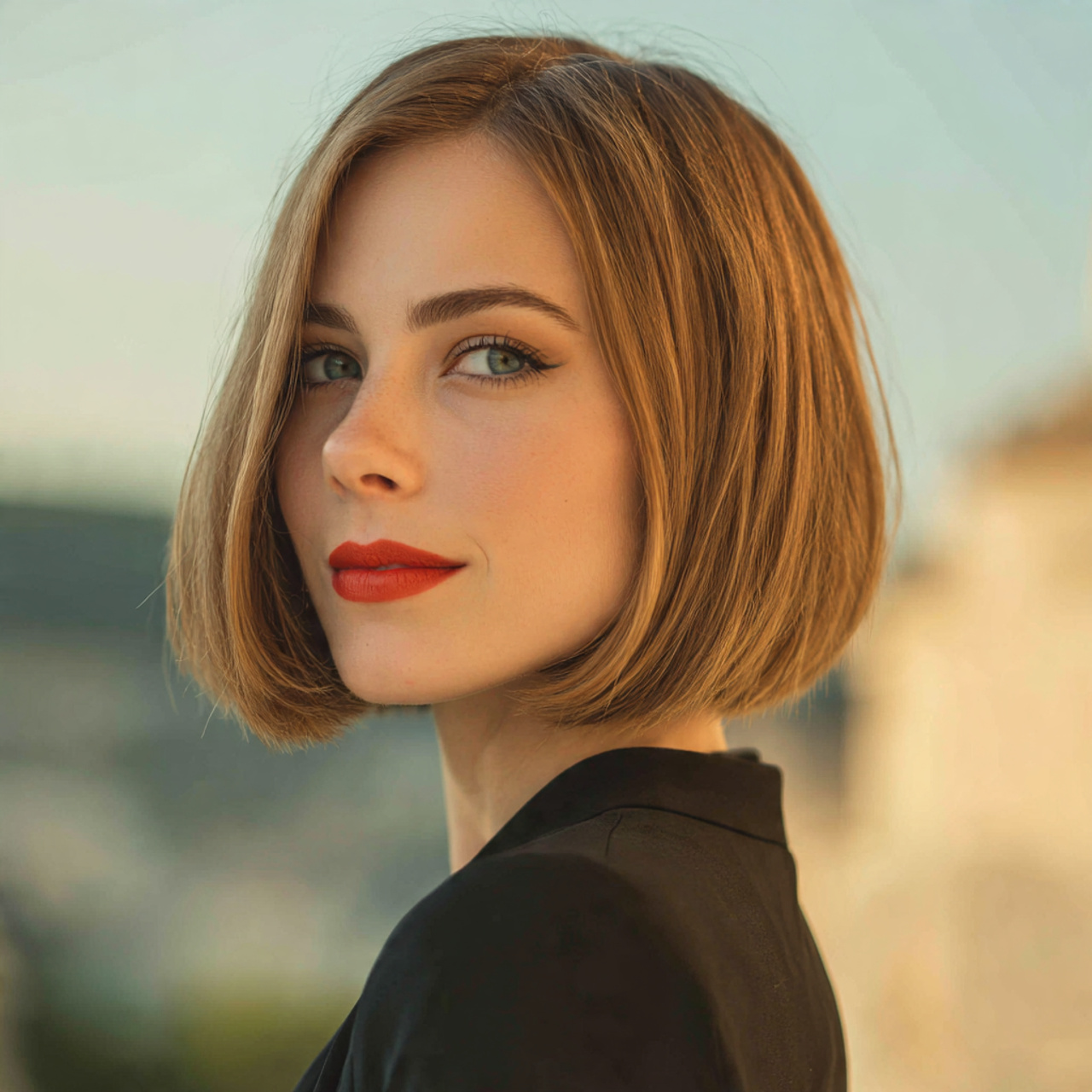 12 Easy Hairstyles For Fine Hair That Add Volume and Style Effortlessly 4 an attractive woman having easy chin length blunt