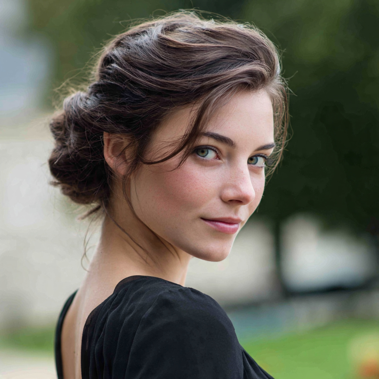 an attractive woman having easy classic french twi 1