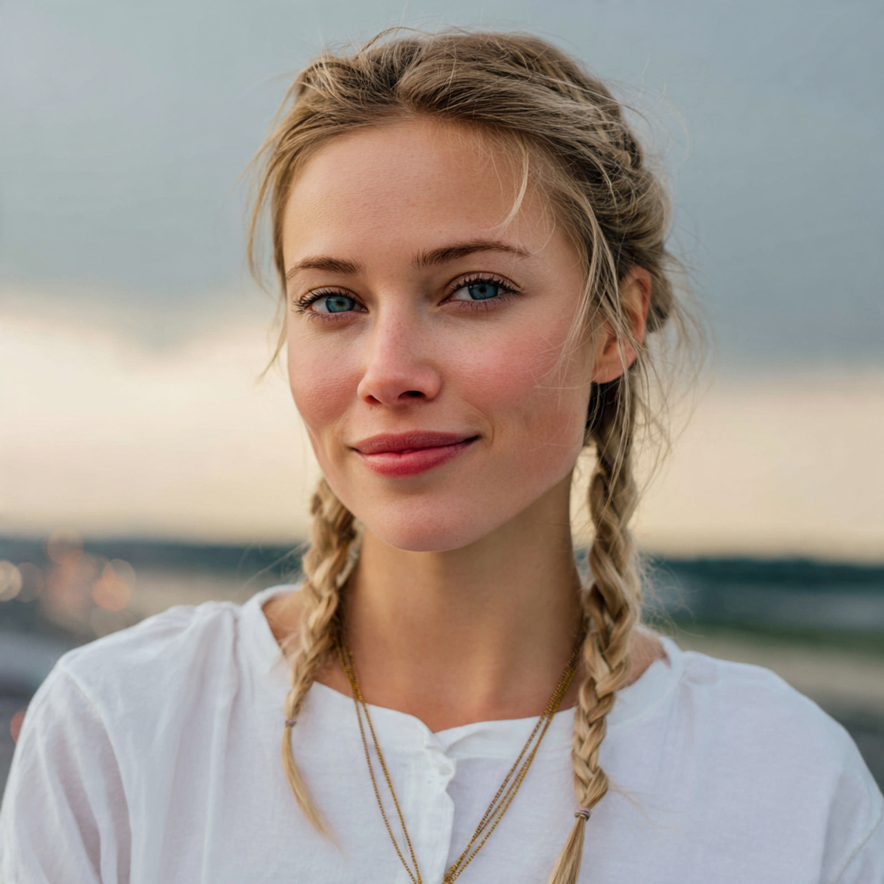 an attractive woman having easy classic three stra 1