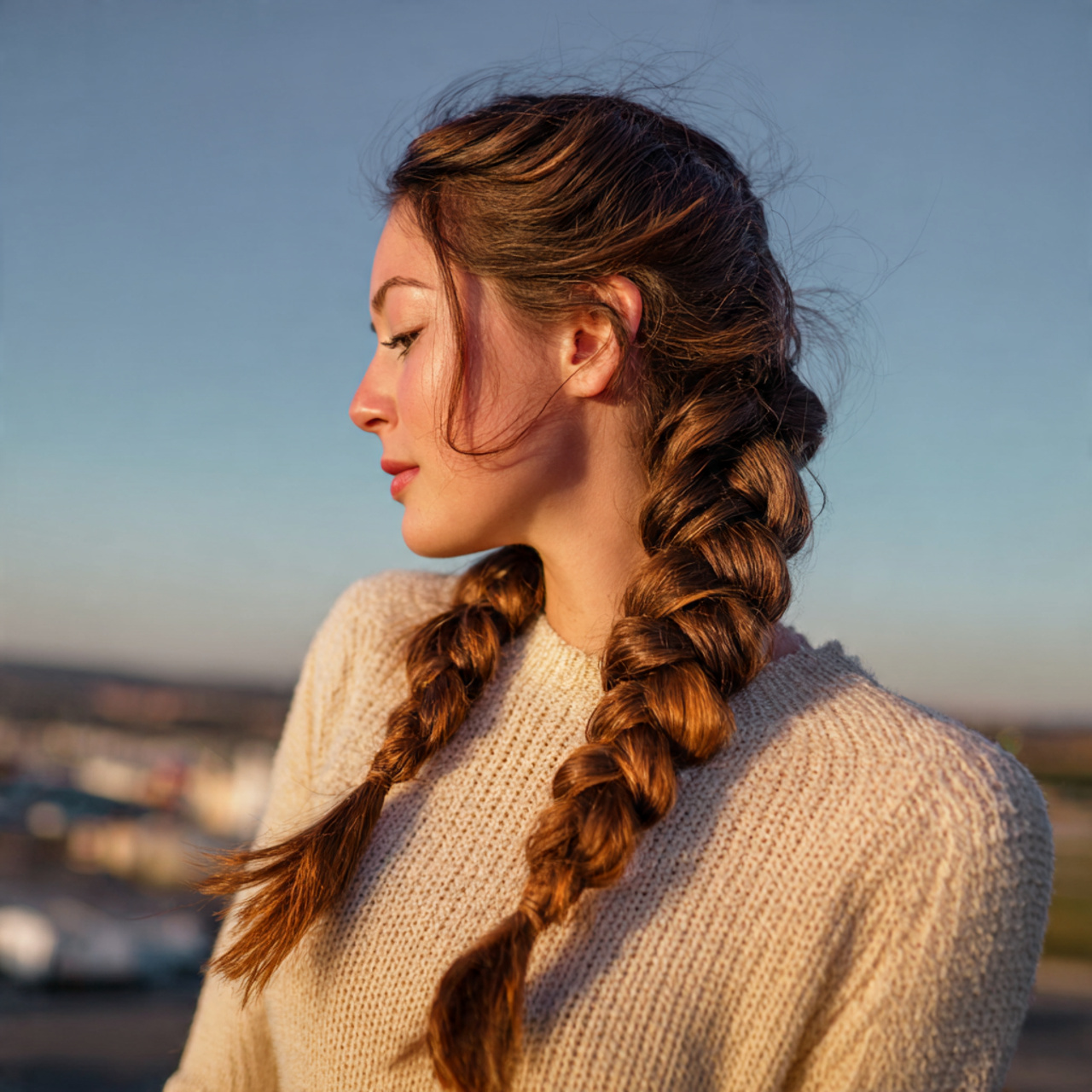 an attractive woman having easy classic three stra