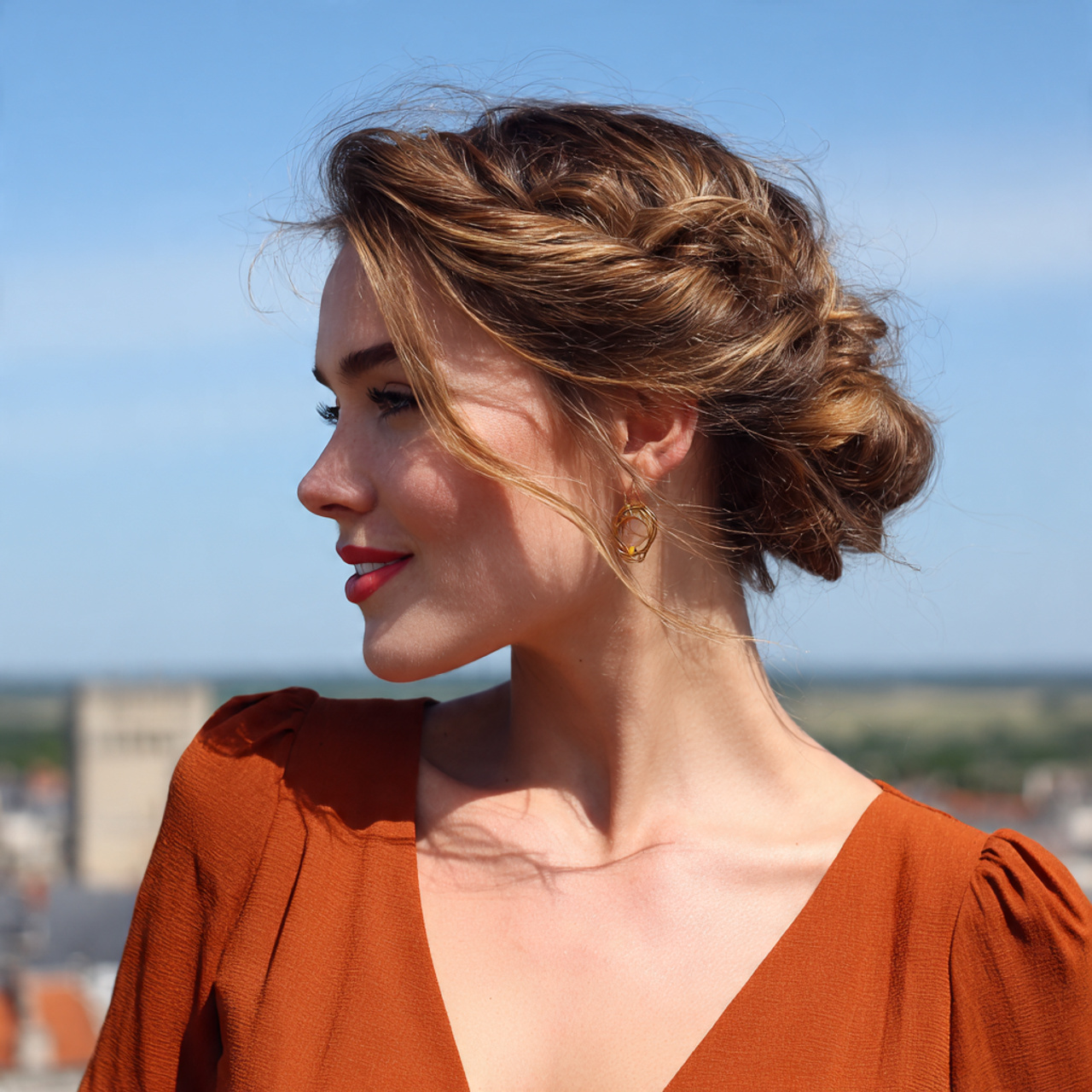 an attractive woman having easy formal classic fre