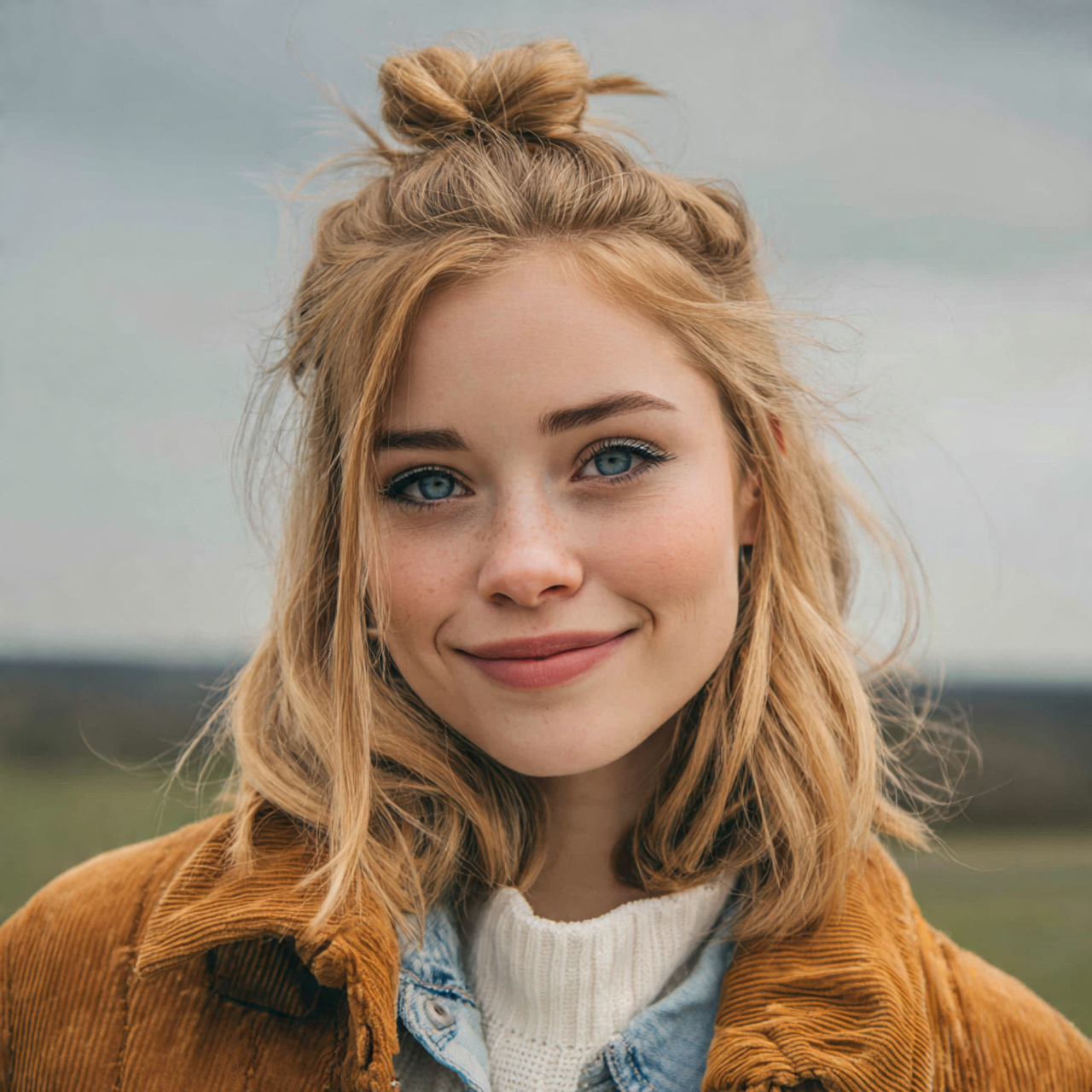 12 Easy Hairstyles For Fine Hair That Add Volume and Style Effortlessly 6 an attractive woman having easy half up soft volum