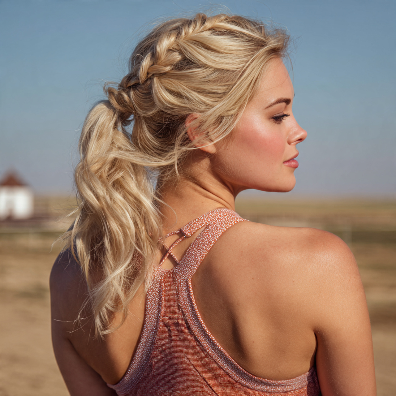 an attractive woman having easy lazy quick twisted