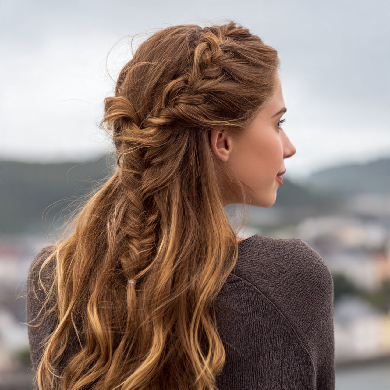 12 Easy Hairstyles For Fine Hair That Add Volume and Style Effortlessly 10 an attractive woman having easy loose braided acce