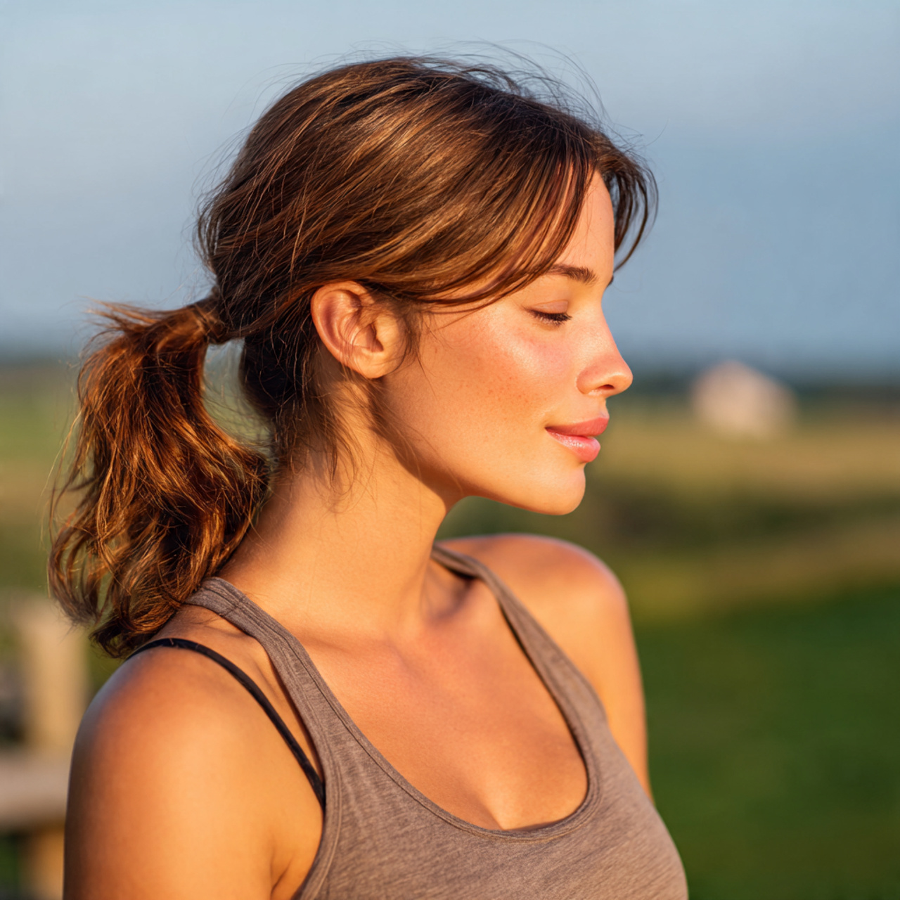 12 Easy Hairstyles For Fine Hair That Add Volume and Style Effortlessly 8 an attractive woman having easy low textured ponyt