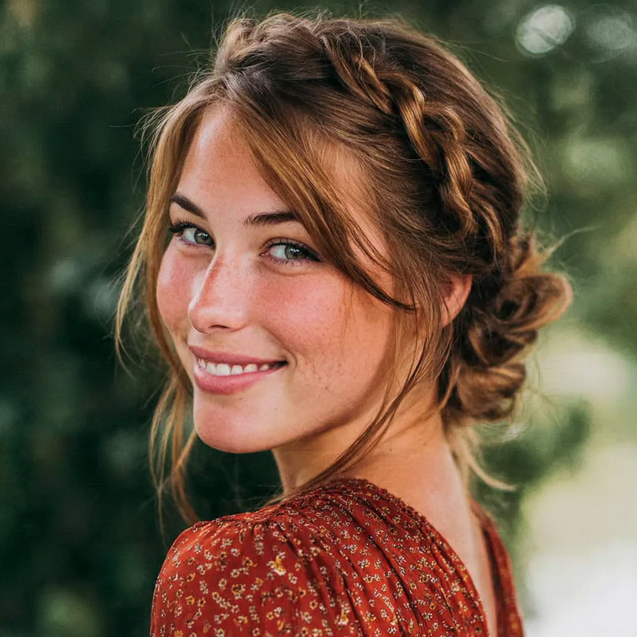 an attractive woman having easy medium length loos