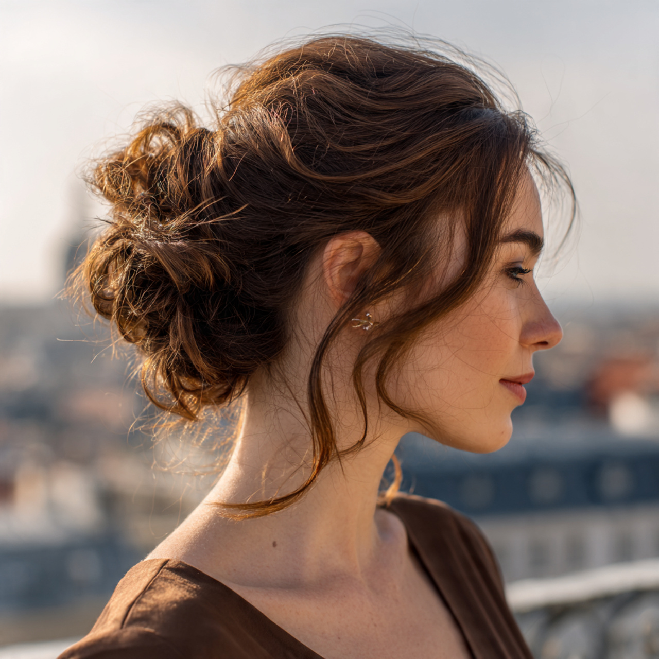 Easy Messy Hairstyles: Effortless Styles That Still Look Stylish 9 an attractive woman having easy messy messy low bu