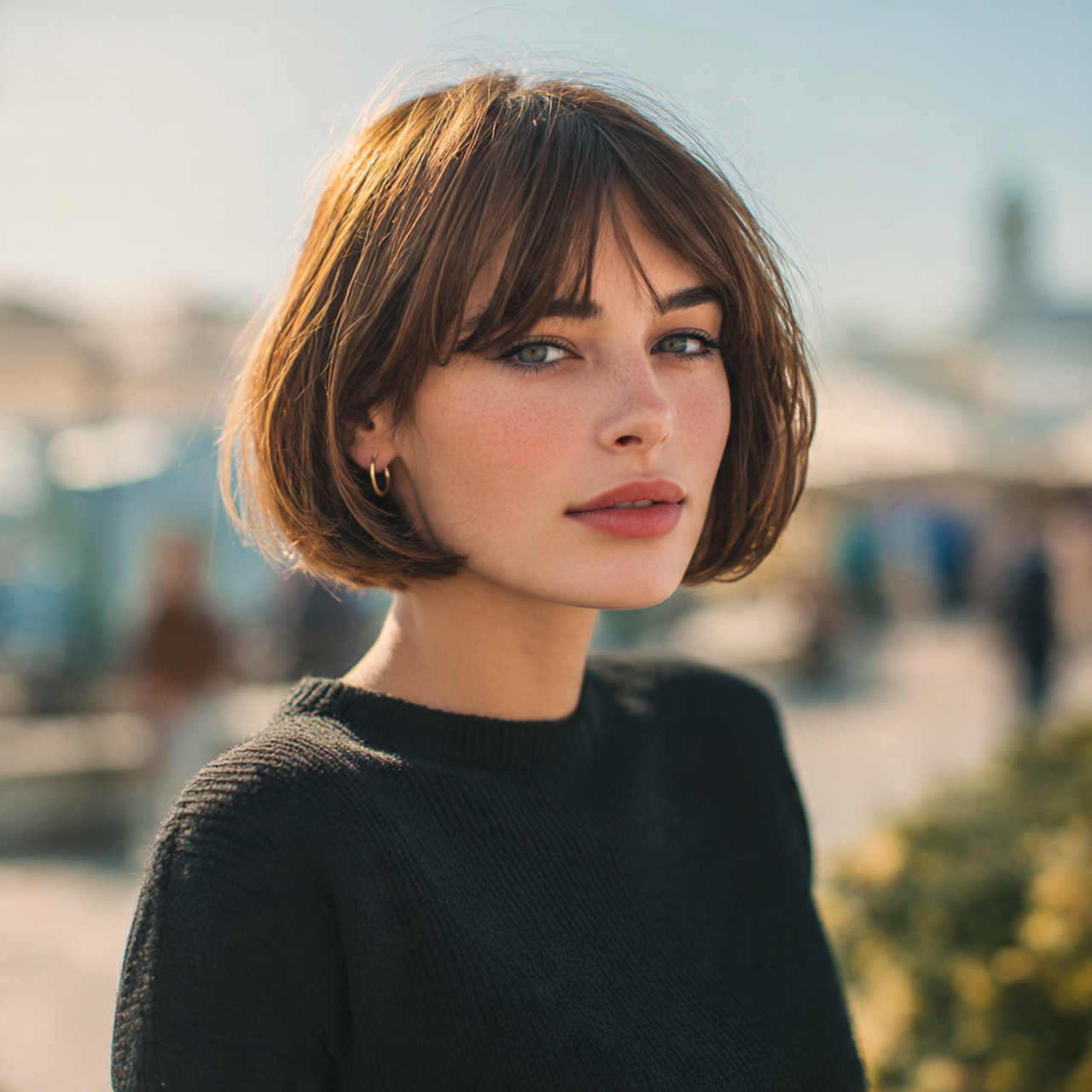 12 Easy Hairstyles For Fine Hair That Add Volume and Style Effortlessly 1 an attractive woman having easy soft layered bob f