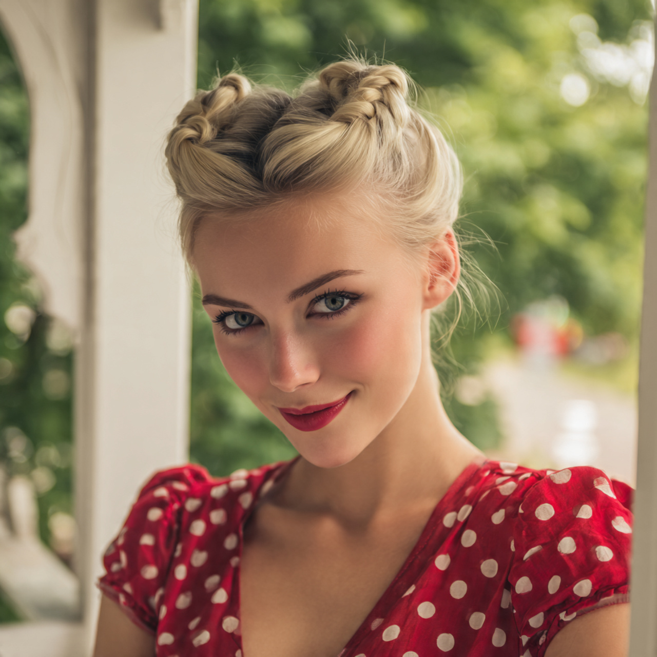 an attractive woman having easy vintage simple ret
