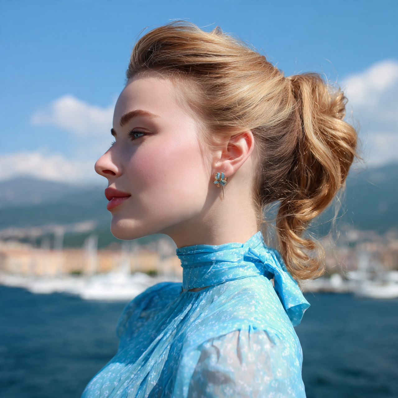 an attractive woman having easy vintage vintage po