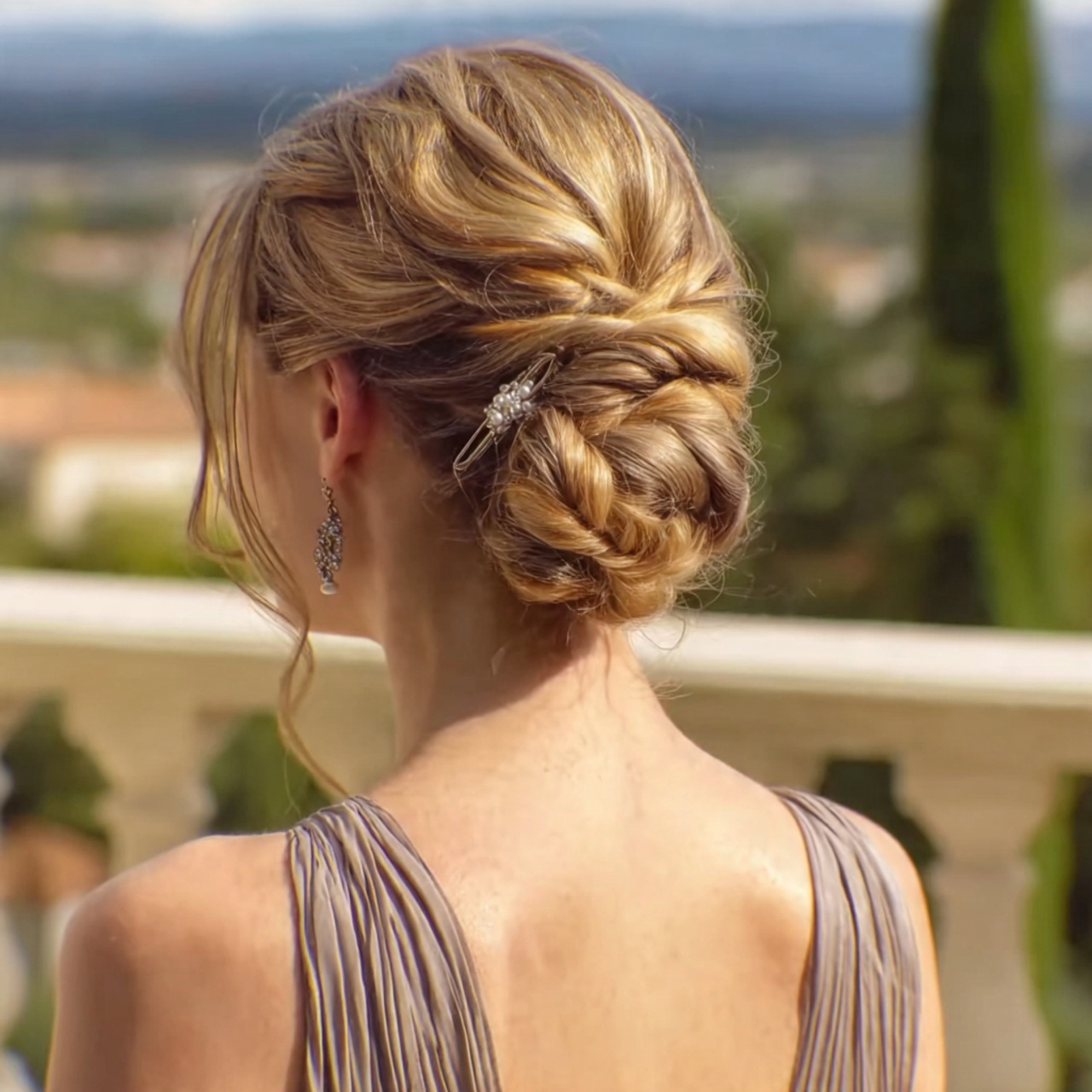 an attractive woman having hairstyle updo easy eas