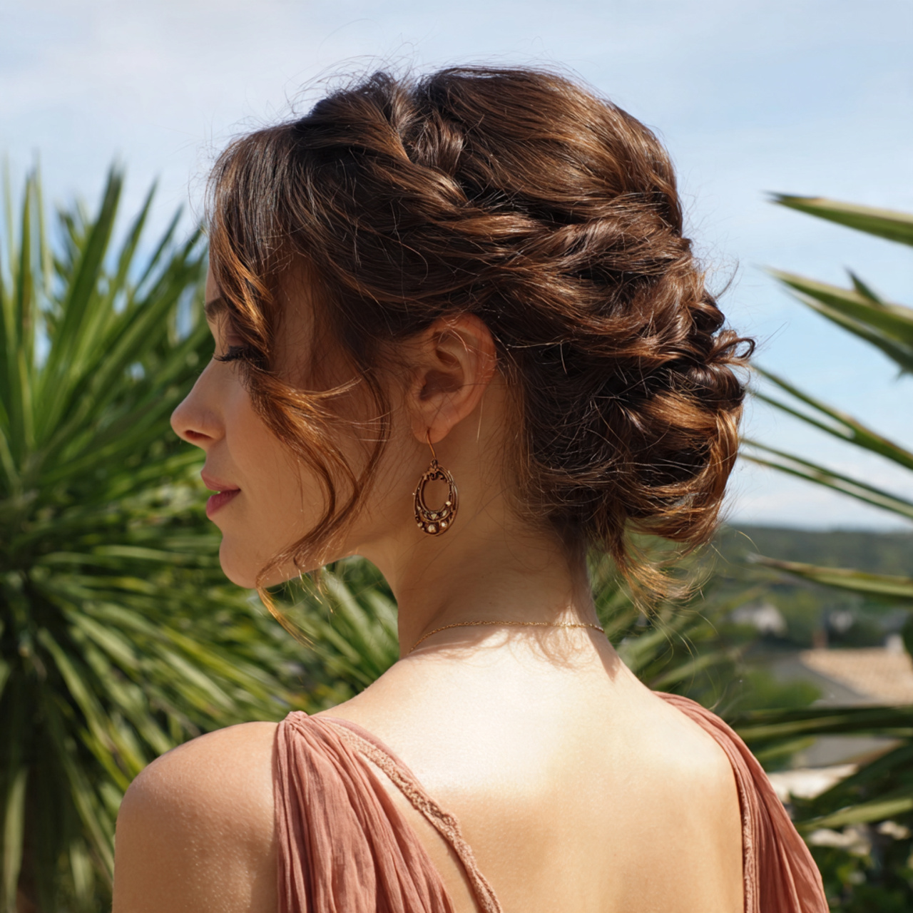 an attractive woman having hairstyle updo easy twi