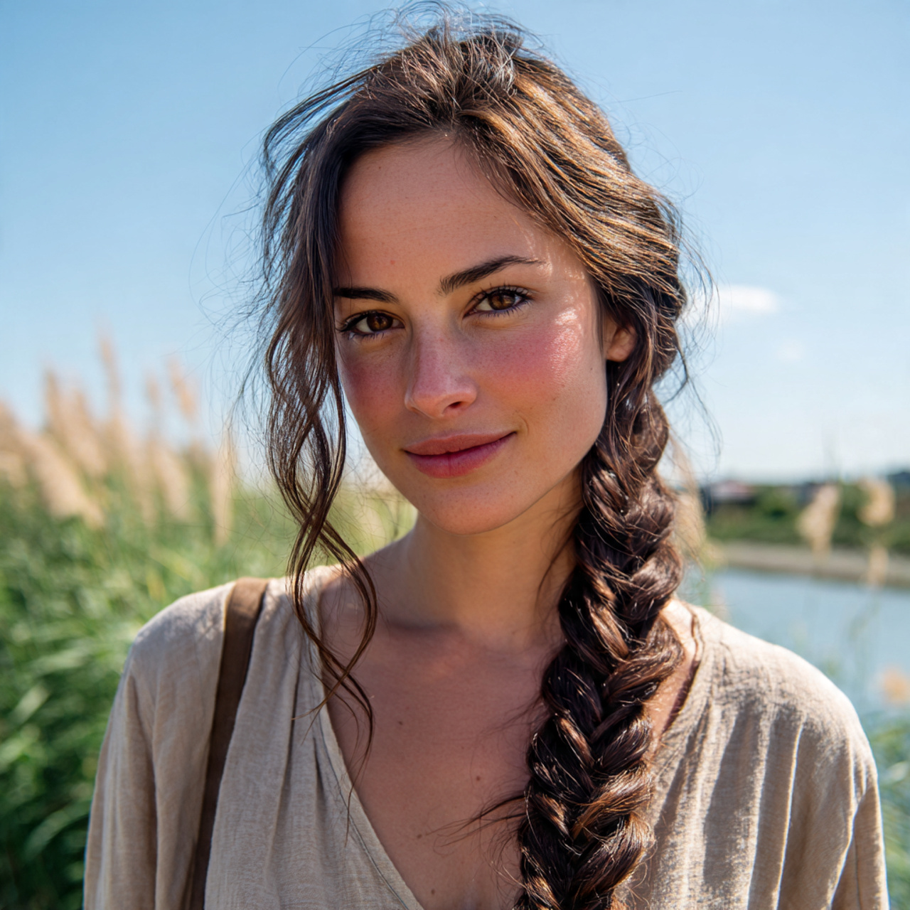 an attractive woman having quick and easy loose si