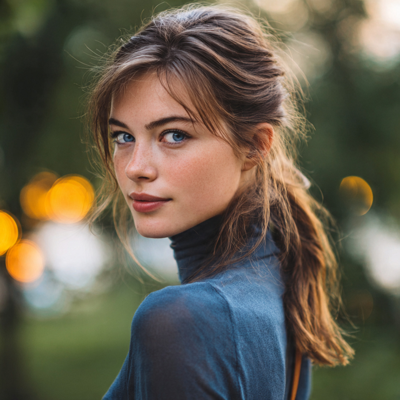 an attractive woman having quick and easy side tuc