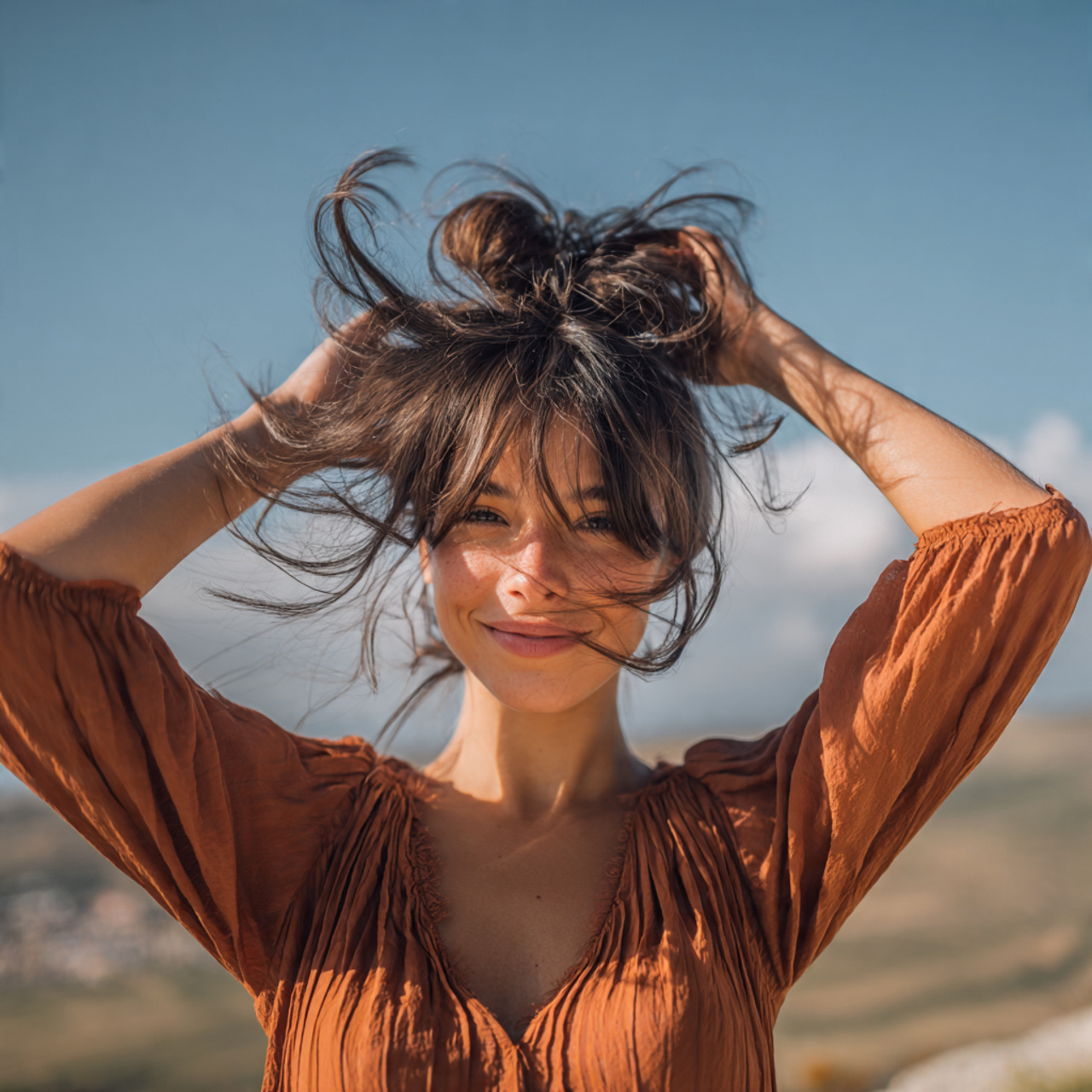 an attractive woman having quick and easy simple c 1