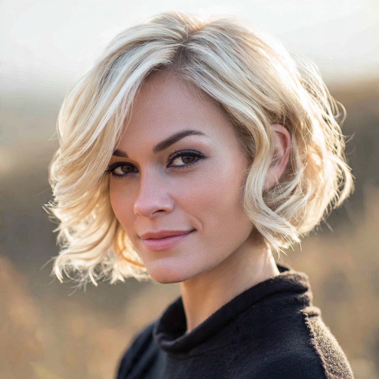 an attractive woman having quick easy curved under 1