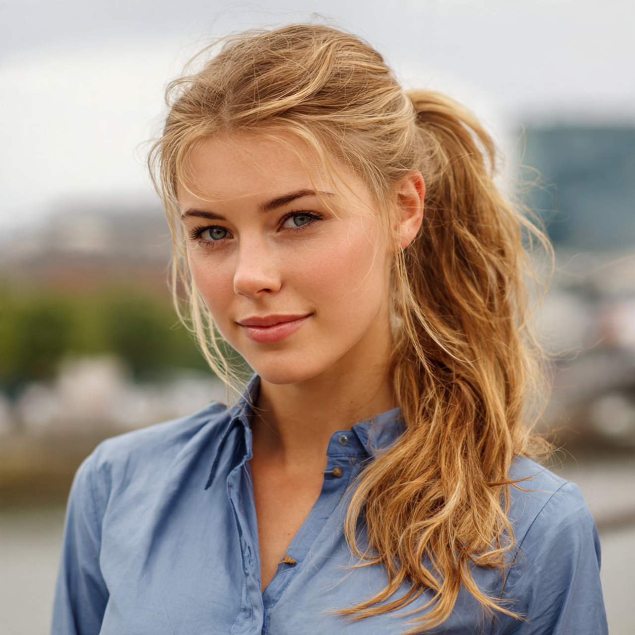 an attractive woman having quick easy loose low po 1