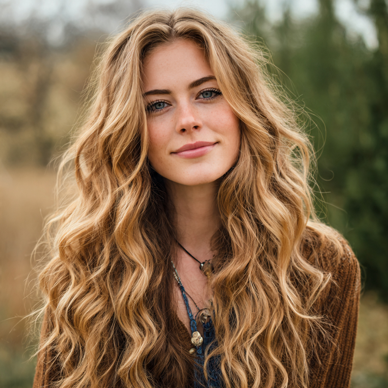 an attractive woman having quick easy loose waves