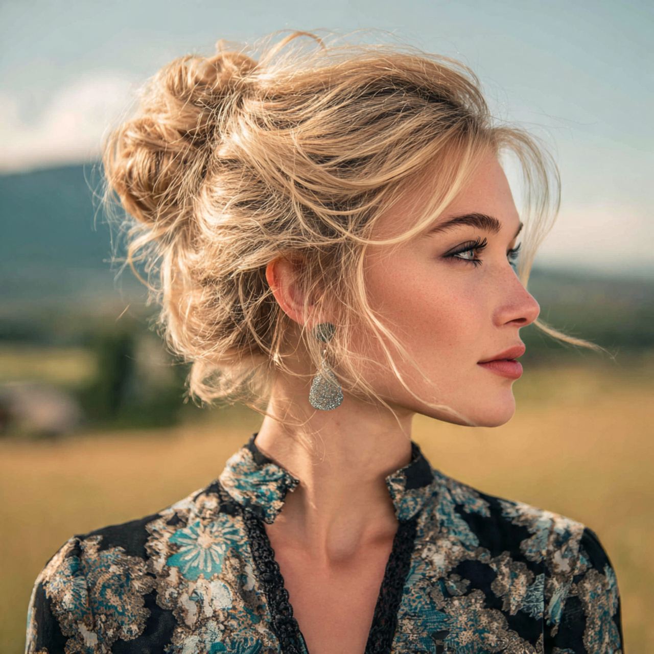 an attractive woman having quick easy messy low bu