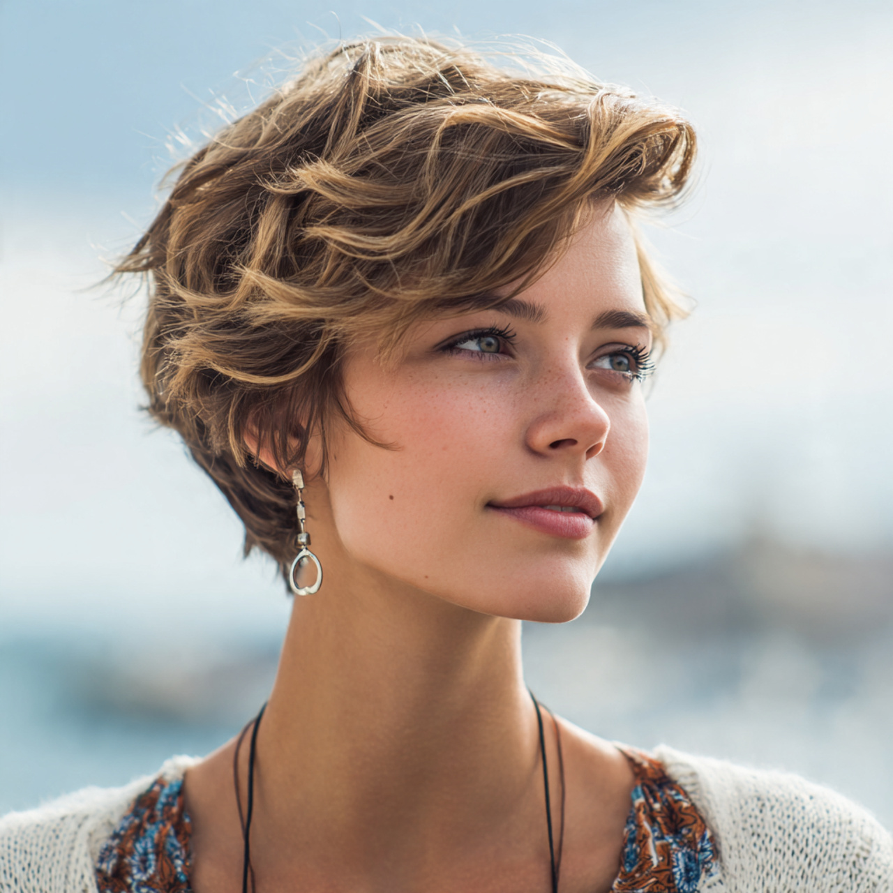 an attractive woman having quick easy natural air