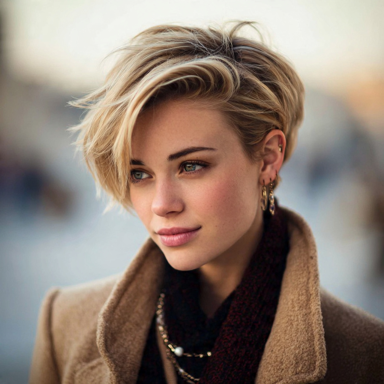 an attractive woman having quick easy sleek side p