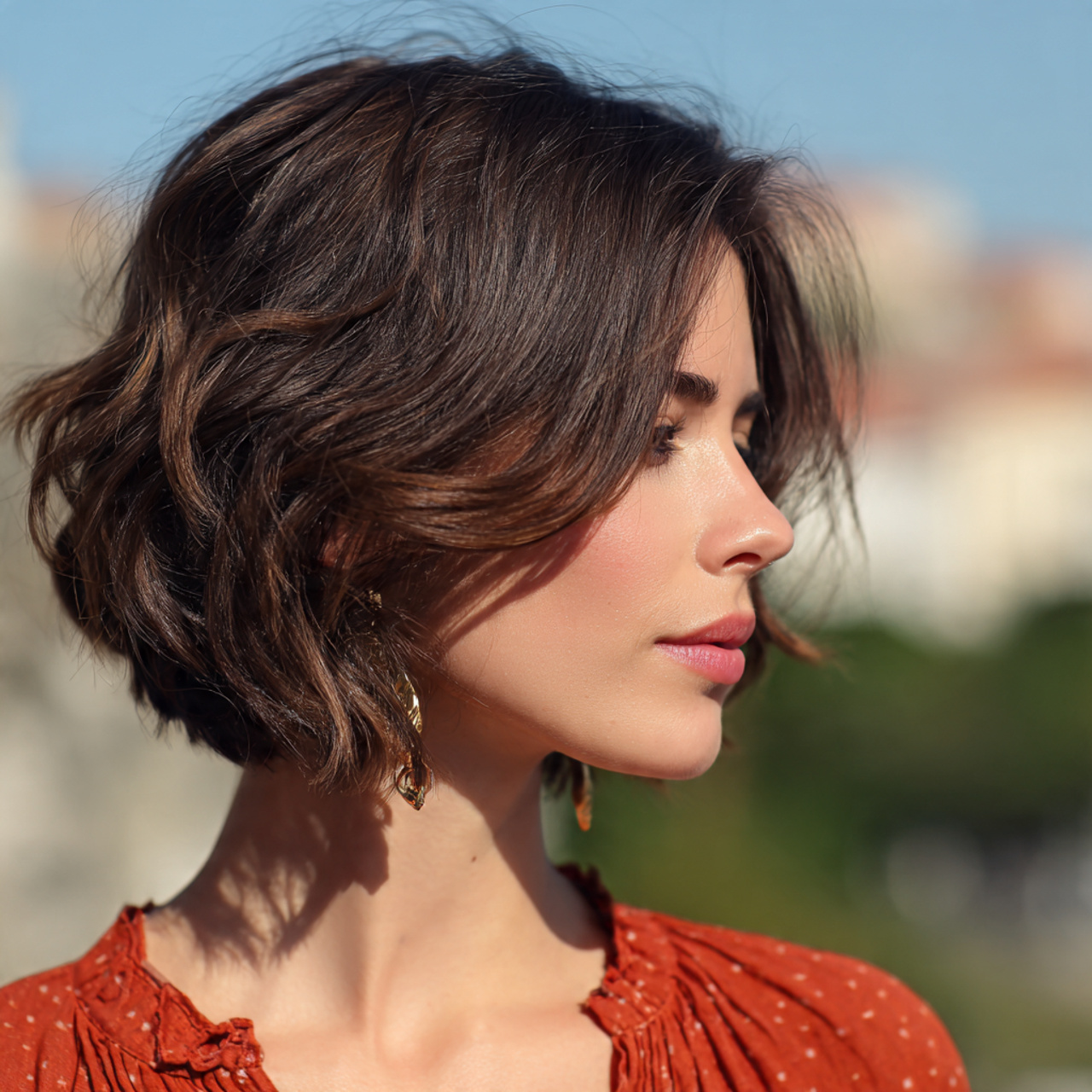 an attractive woman having quick easy soft waves f