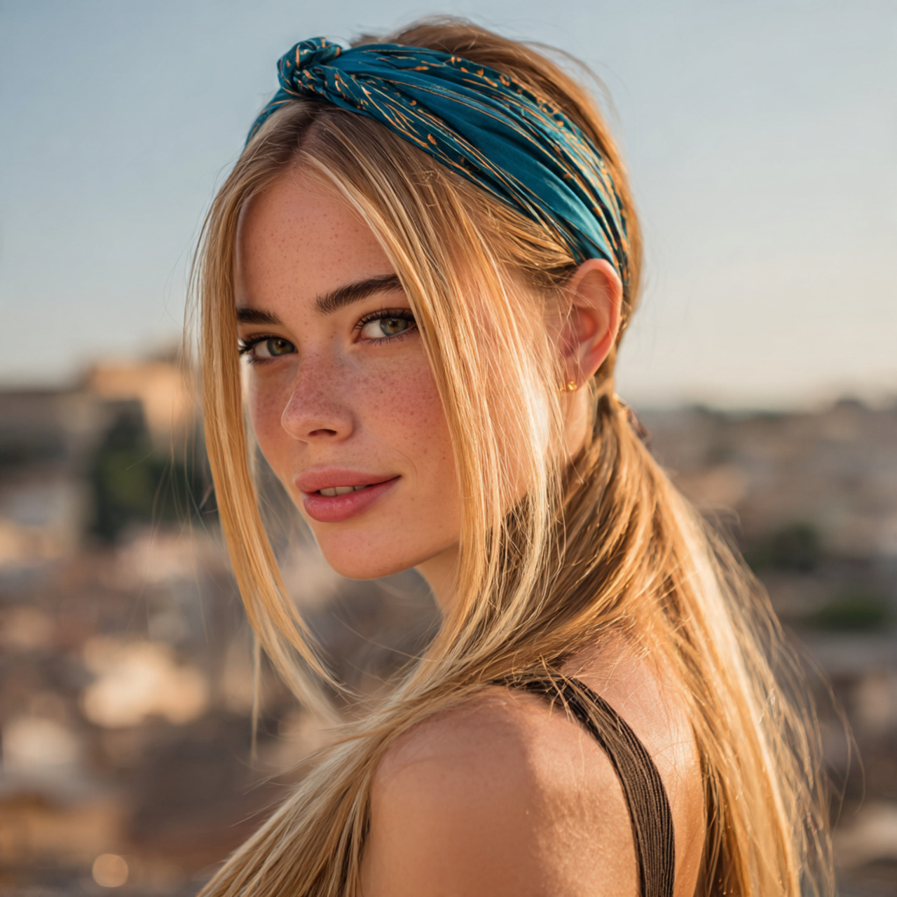 an attractive woman having smooth straight hair wi