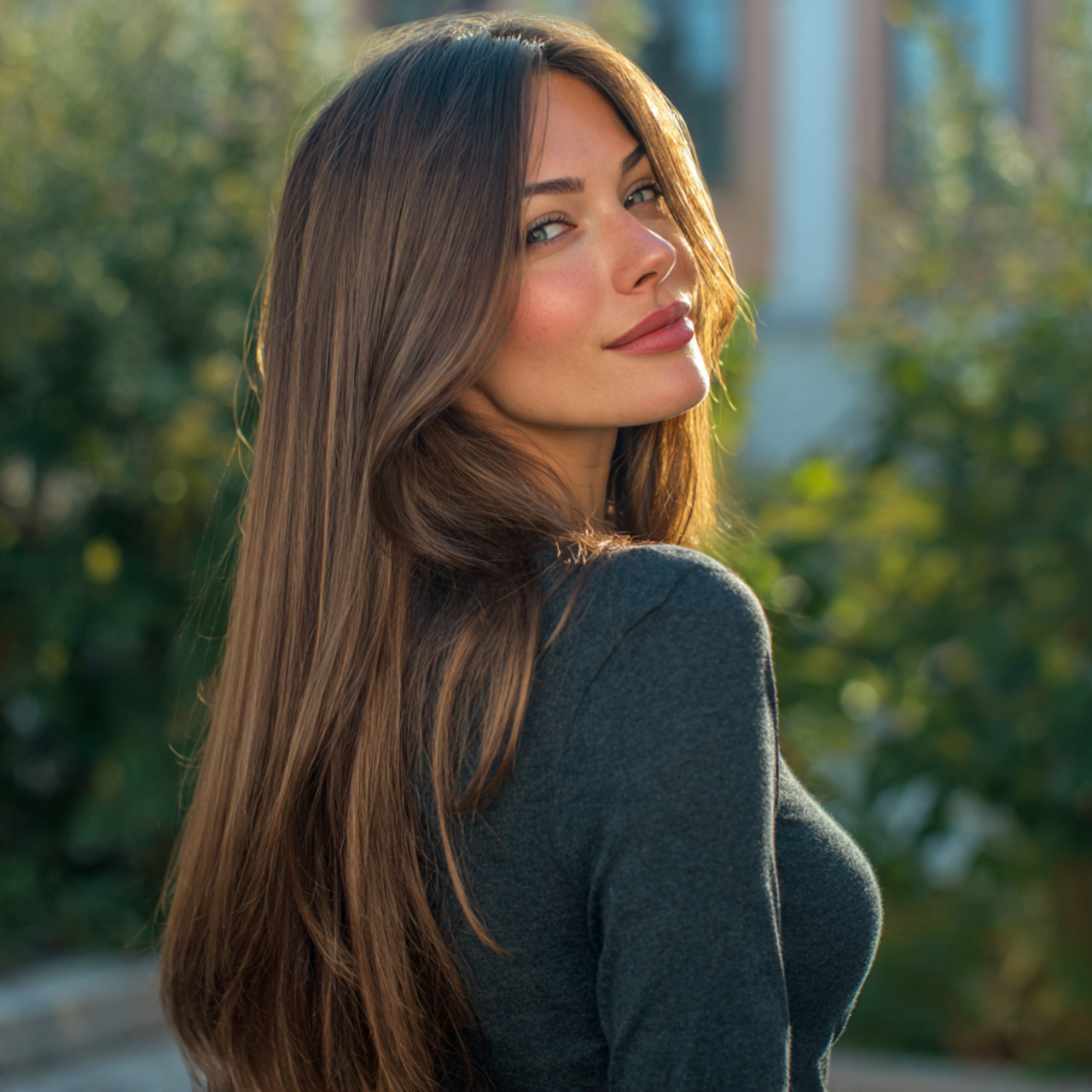 an attractive woman having super easy classic stra