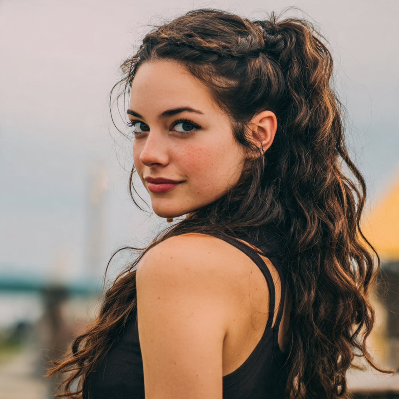 Hairstyles To Keep Hair Out Of Your Face: Easy Hairstyles for Everyday Comfort 13 an attractive woman having twisted half up style h