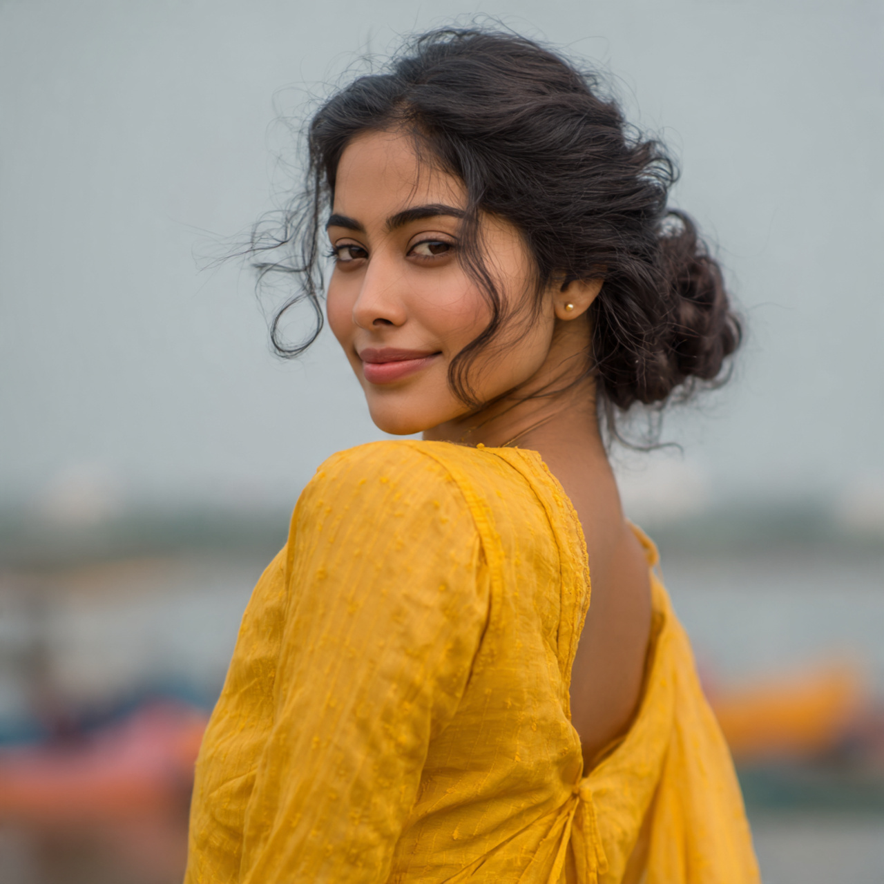 Easy Hairstyles On Kurti That Look Effortless and Beautiful 1 an attractive woman in kurti having easy soft low