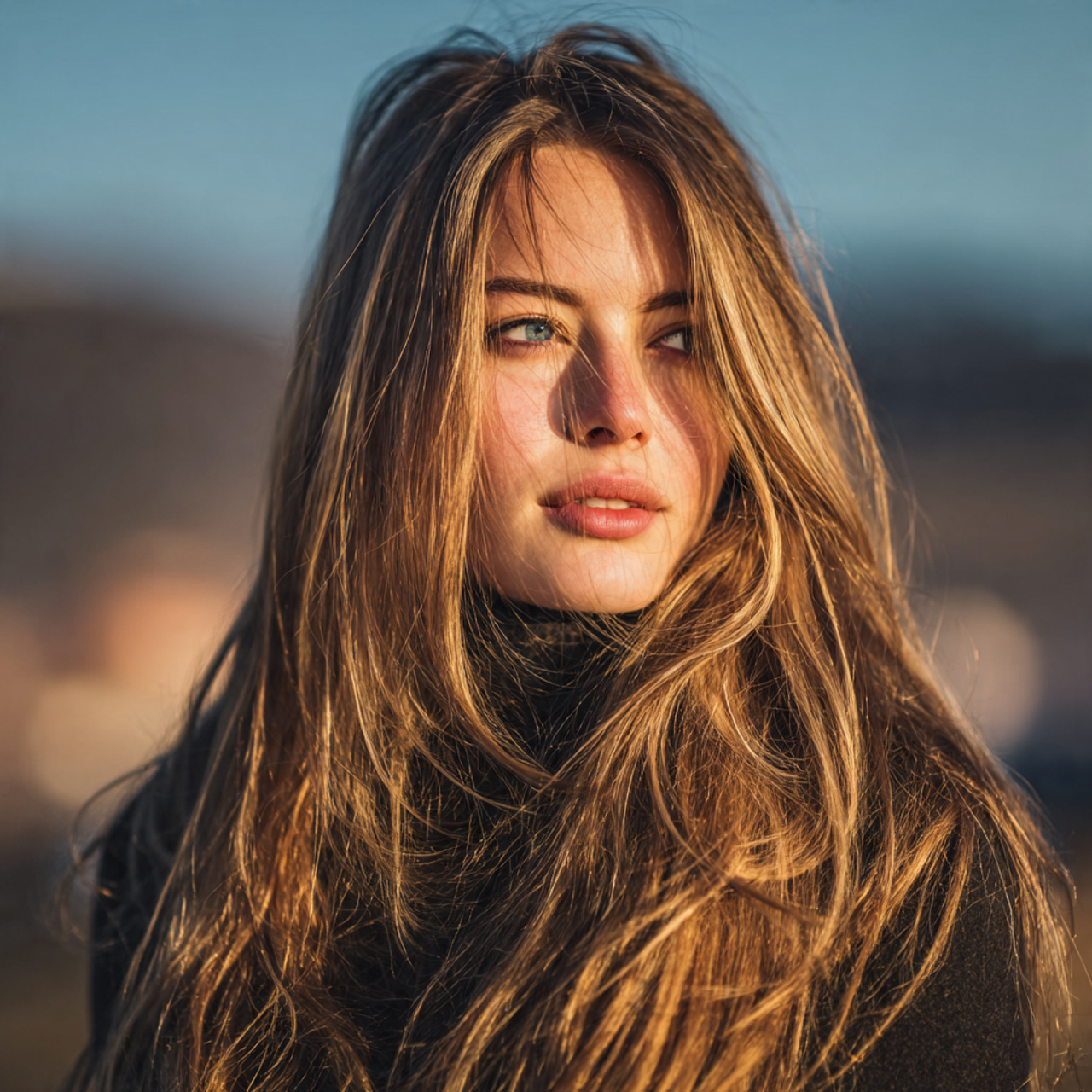 an attractive women having airy layered hush cut l