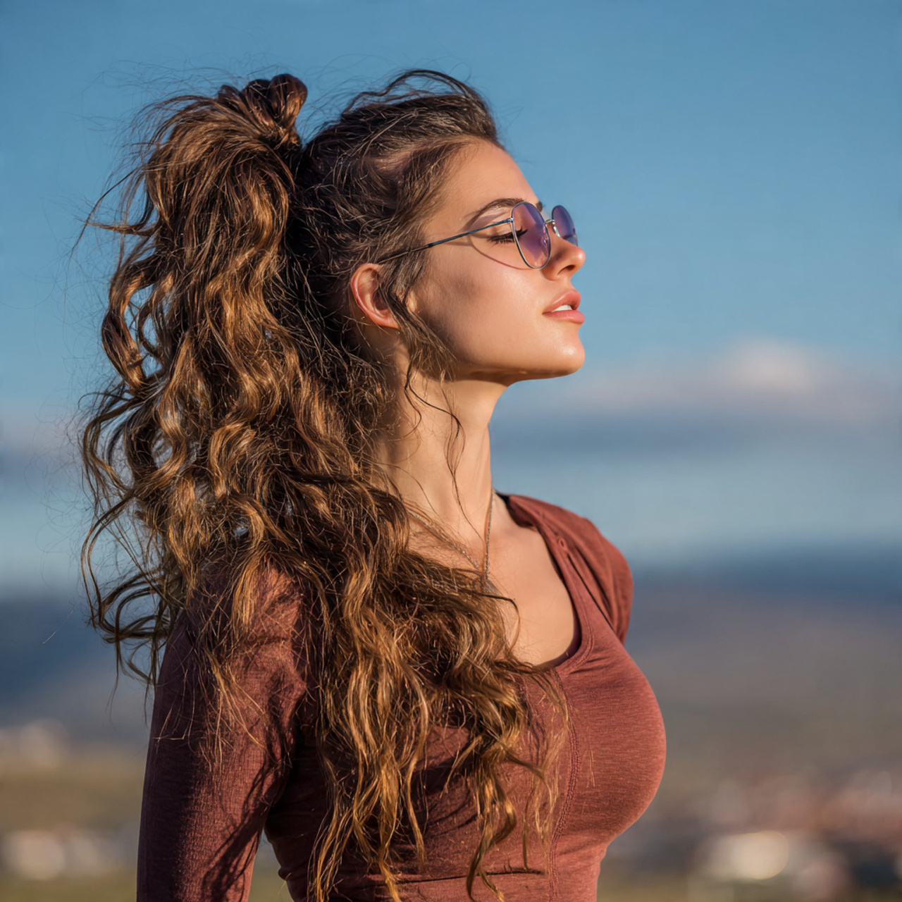 14 Cute Easy Hairstyles for Busy Mornings and Everyday Wear 5 an attractive women having cute loose bubble ponyt