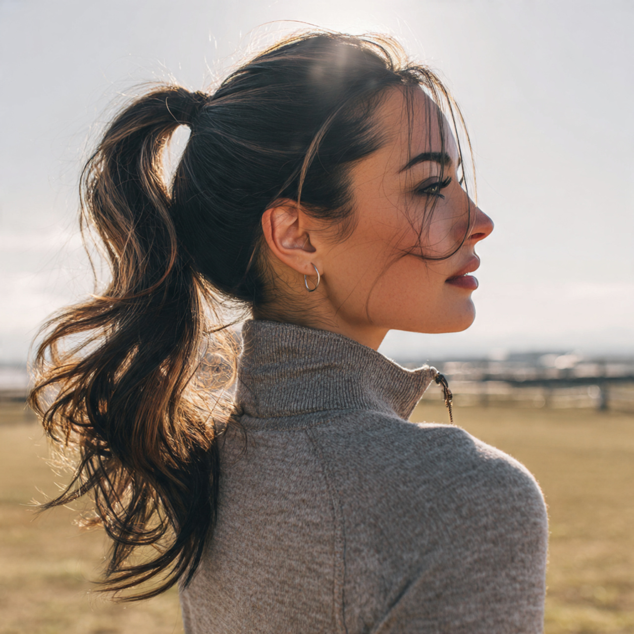 14 Cute Easy Hairstyles for Busy Mornings and Everyday Wear 1 an attractive women having cute soft loose ponytai 1