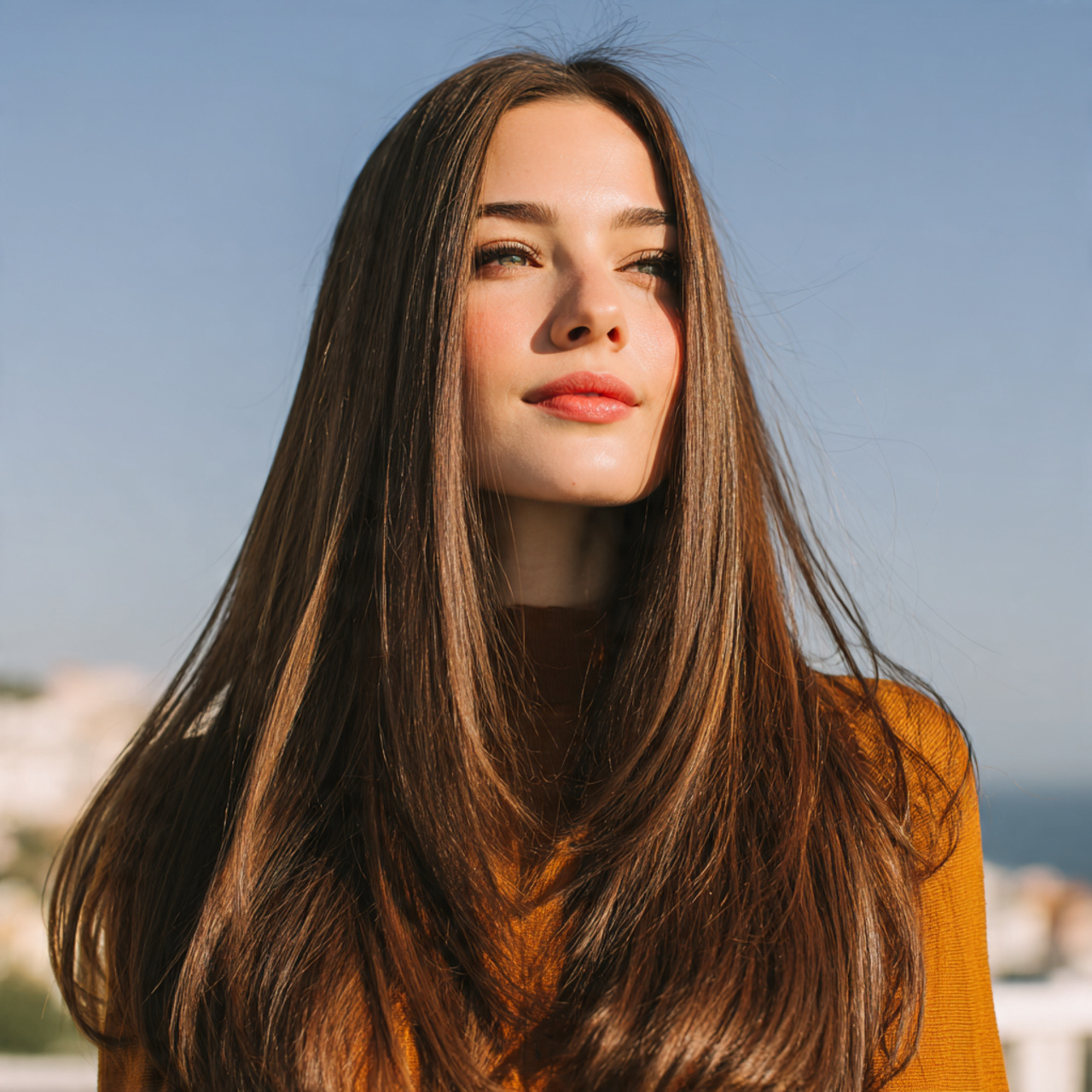 Easy Hairstyles Straight Hair: 12 Simple Looks for Everyday Style 12 an attractive women having easy blunt cut straight