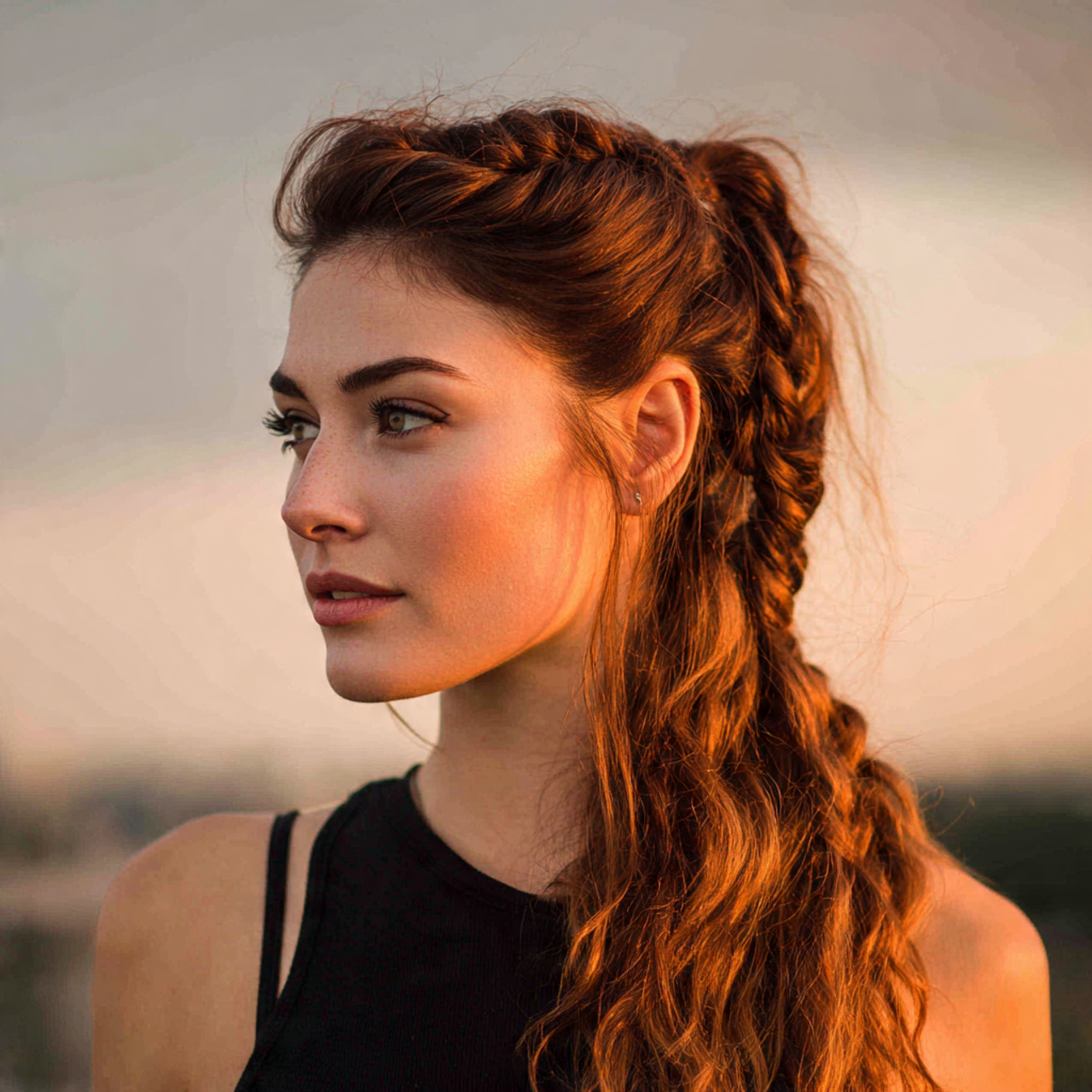 Easy Party Hairstyles: Simple Looks That Feel Stylish and Fun 9 an attractive women having easy loose braided pony