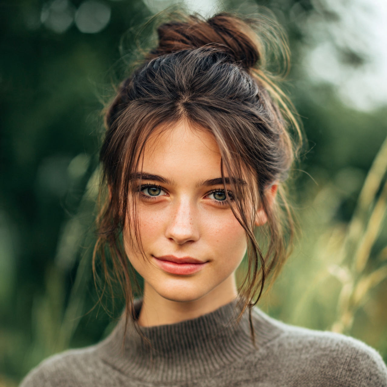Easy Hairstyles Straight Hair: 12 Simple Looks for Everyday Style 5 an attractive women having easy low bun with cente