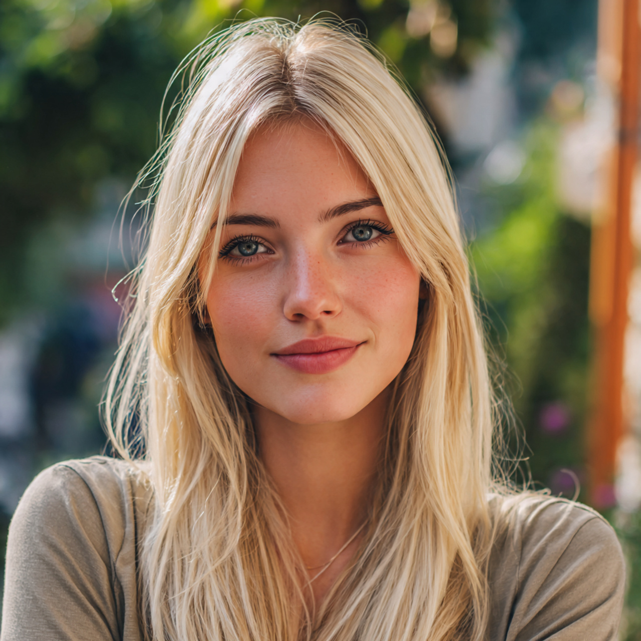 Easy Hairstyles Straight Hair: 12 Simple Looks for Everyday Style 2 an attractive women having easy middle part straig