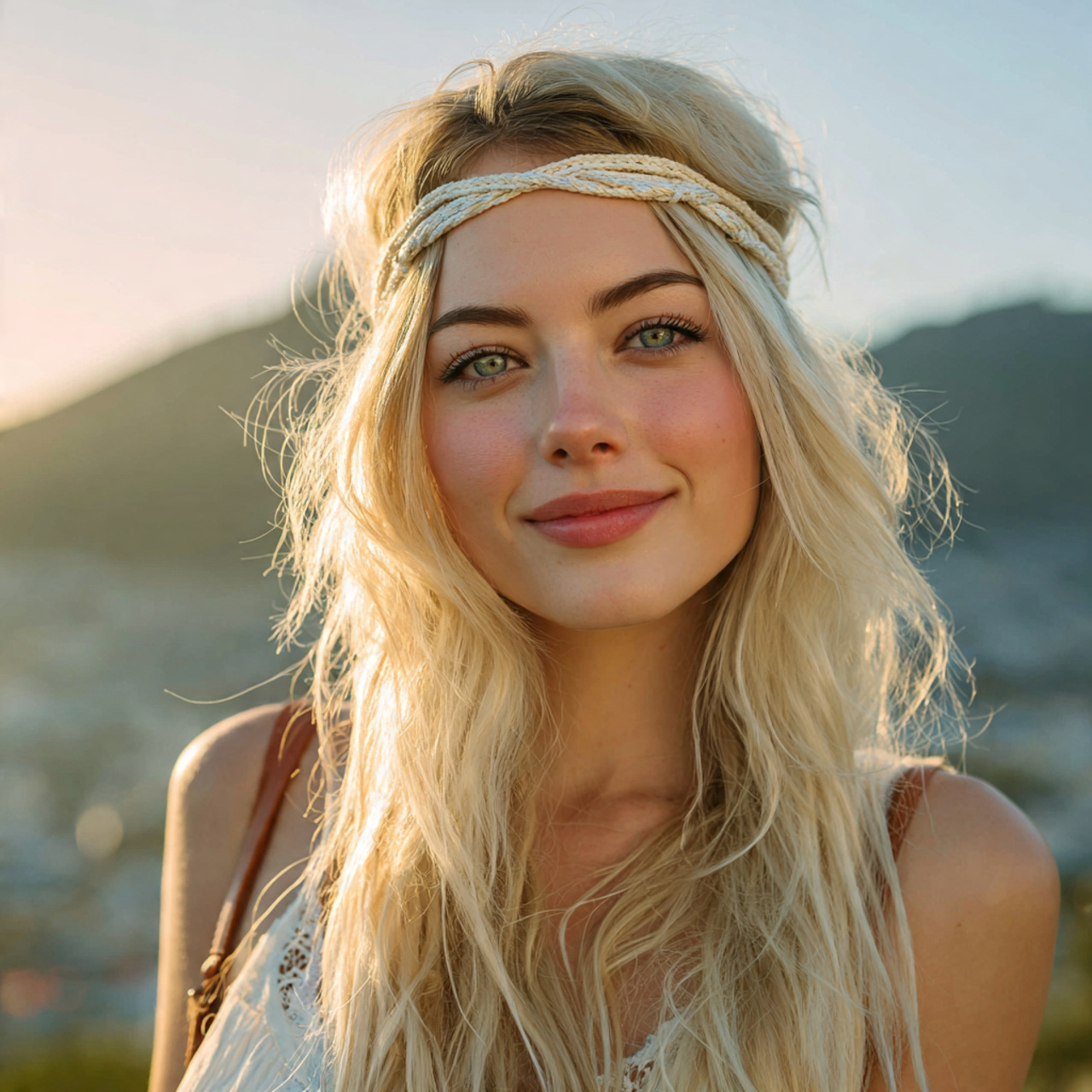 an attractive women having easy pretty loose hair
