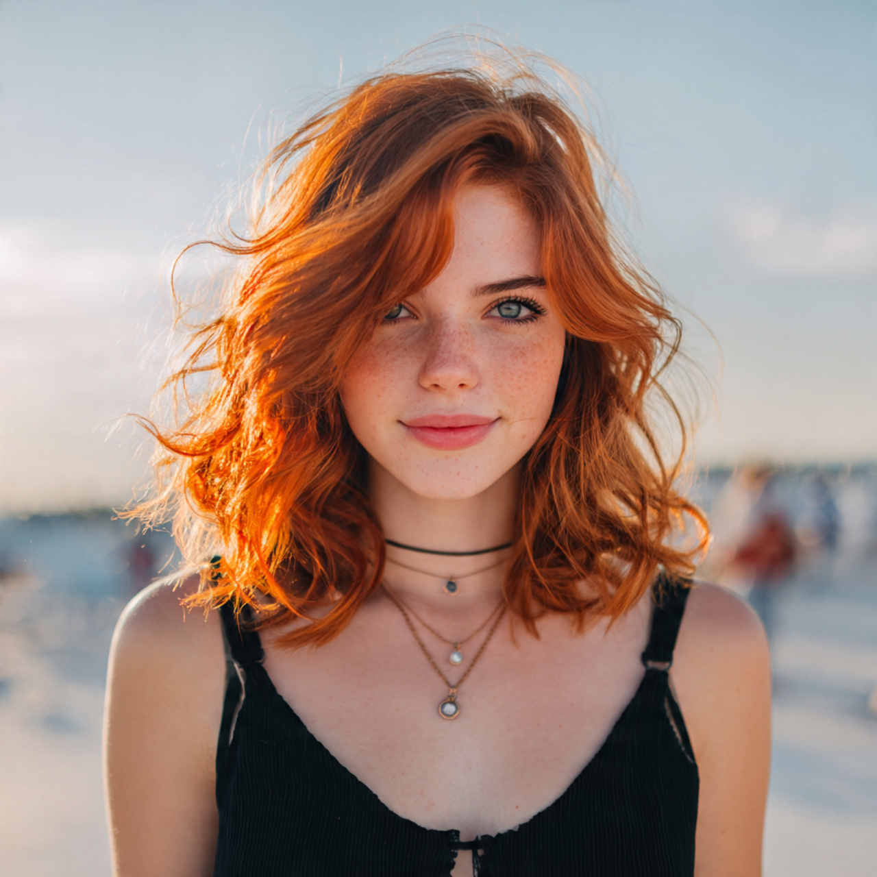 an attractive women having easy quick casual shoul